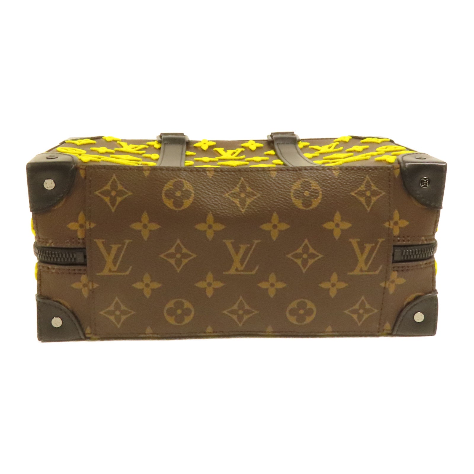 LOUIS VUITTON Monogram Tuffetage Jaune Trunk Speedy手挽肩背兩用袋