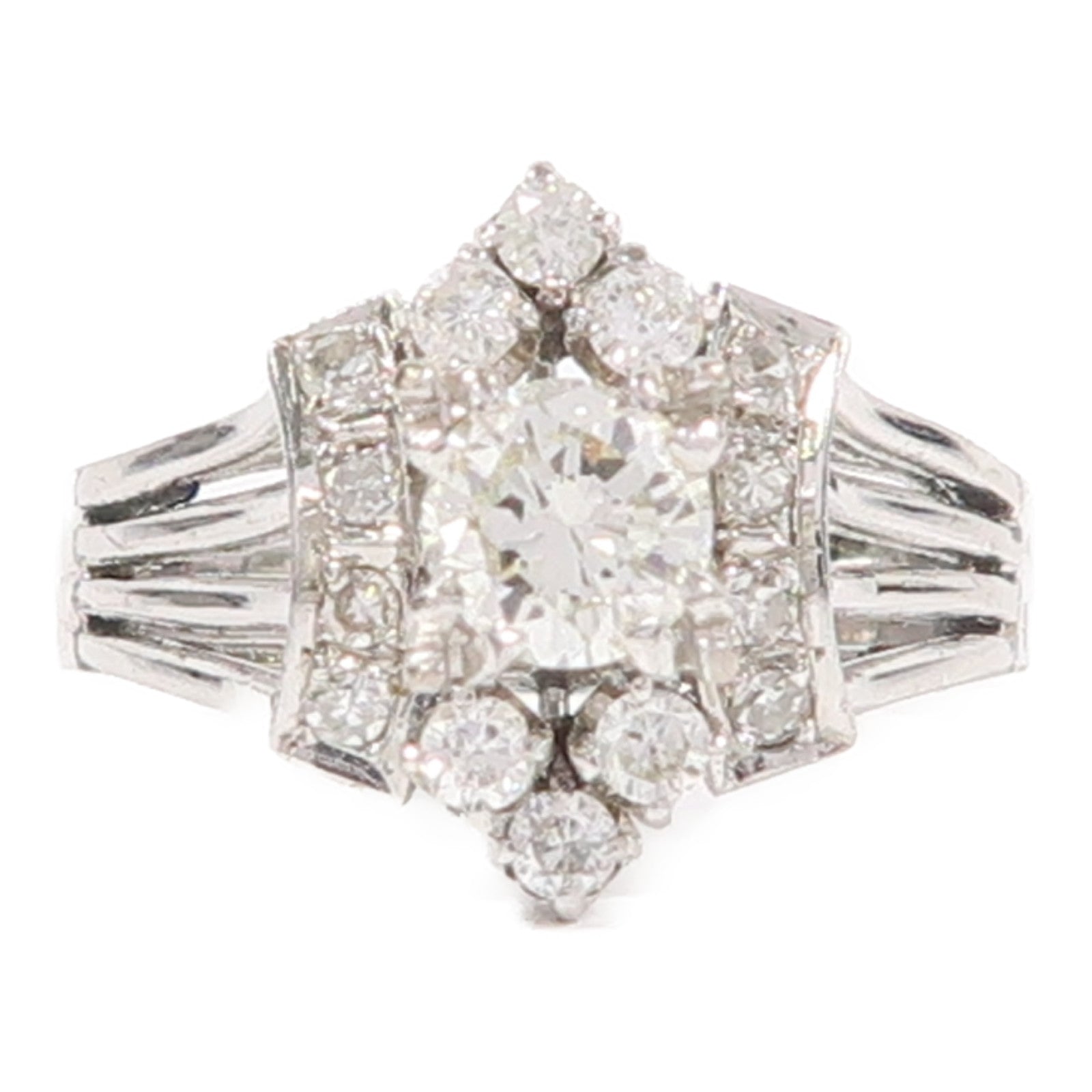 JEWELRY 8K白金Diamond鑽石戒指US#4.5