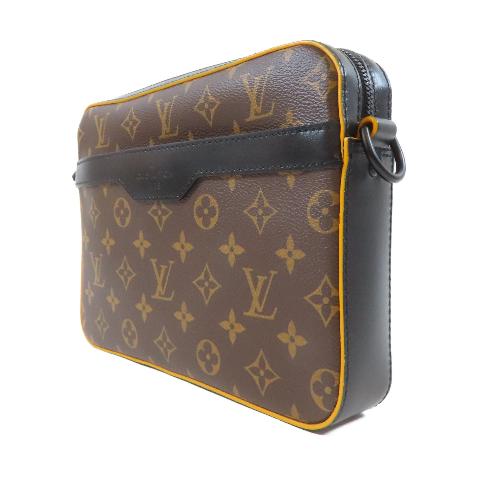 LOUIS VUITTON Monogram Trio肩背袋黑色/啡色