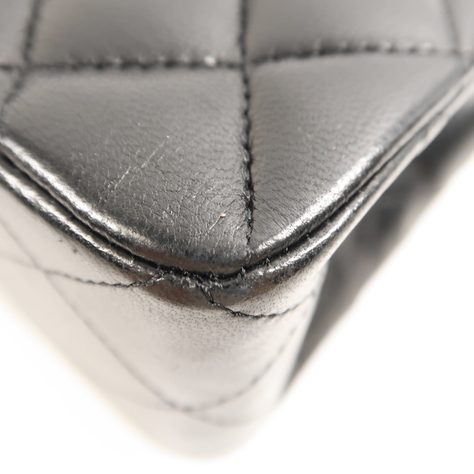 CHANEL 羊皮皮革Classic 23銀扣鏈帶肩背袋