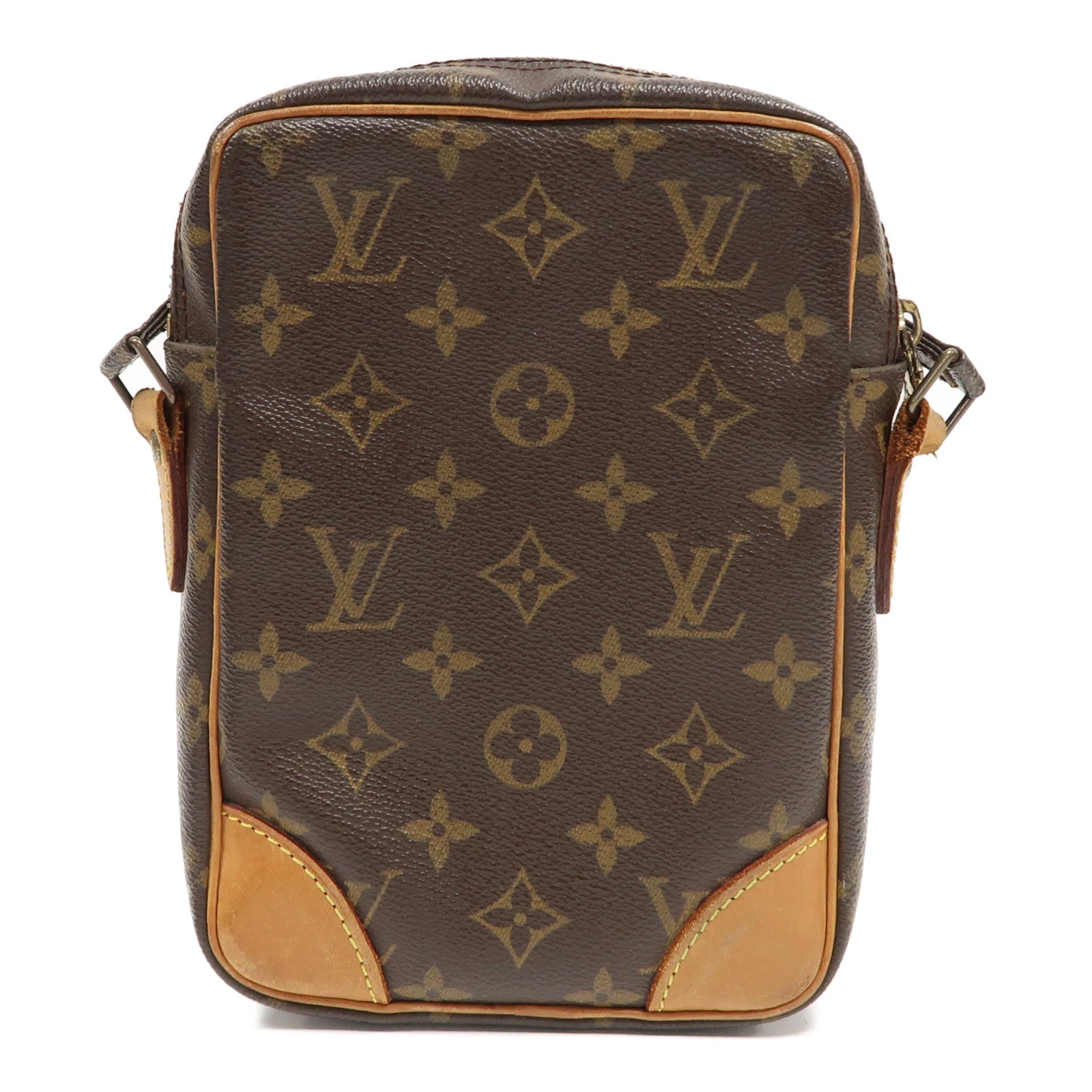 LOUIS VUITTON Monogram Danube金扣肩背袋啡色