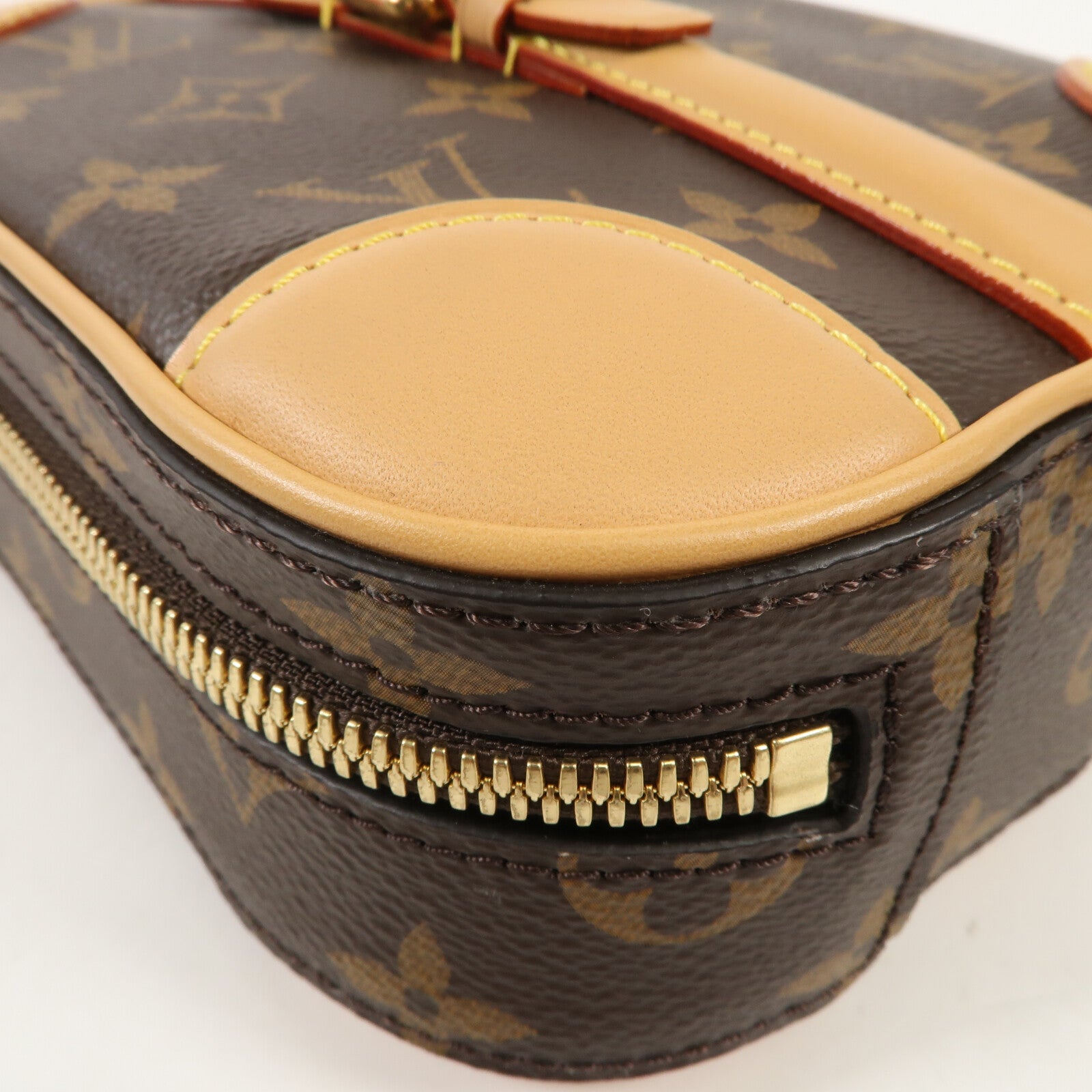 LOUIS VUITTON 【激減優惠】Monogram Valisette Vertical金扣手挽肩背兩用袋棕色