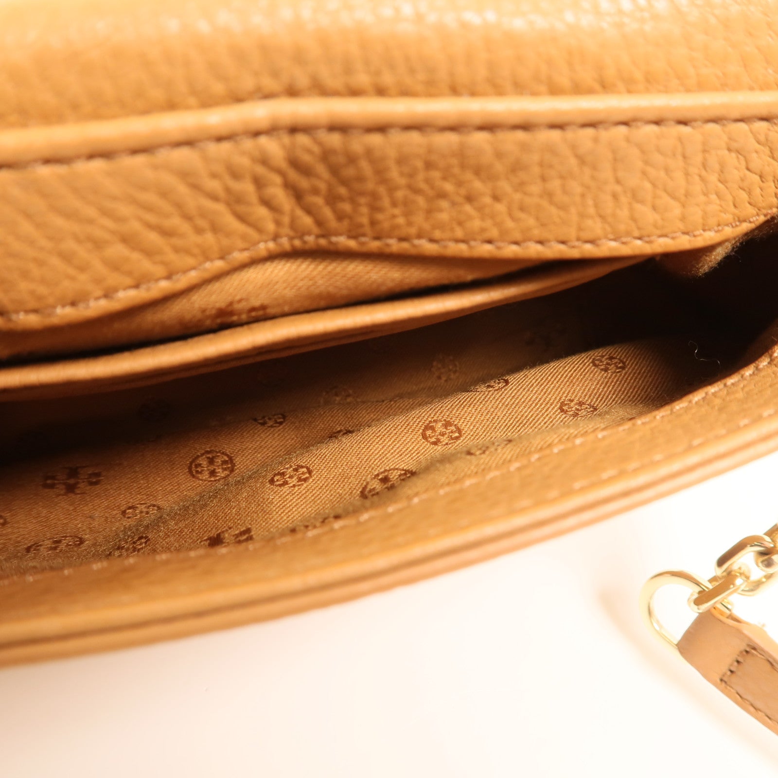 Tory Burch 牛皮皮革Shoulder Bag金扣肩背袋