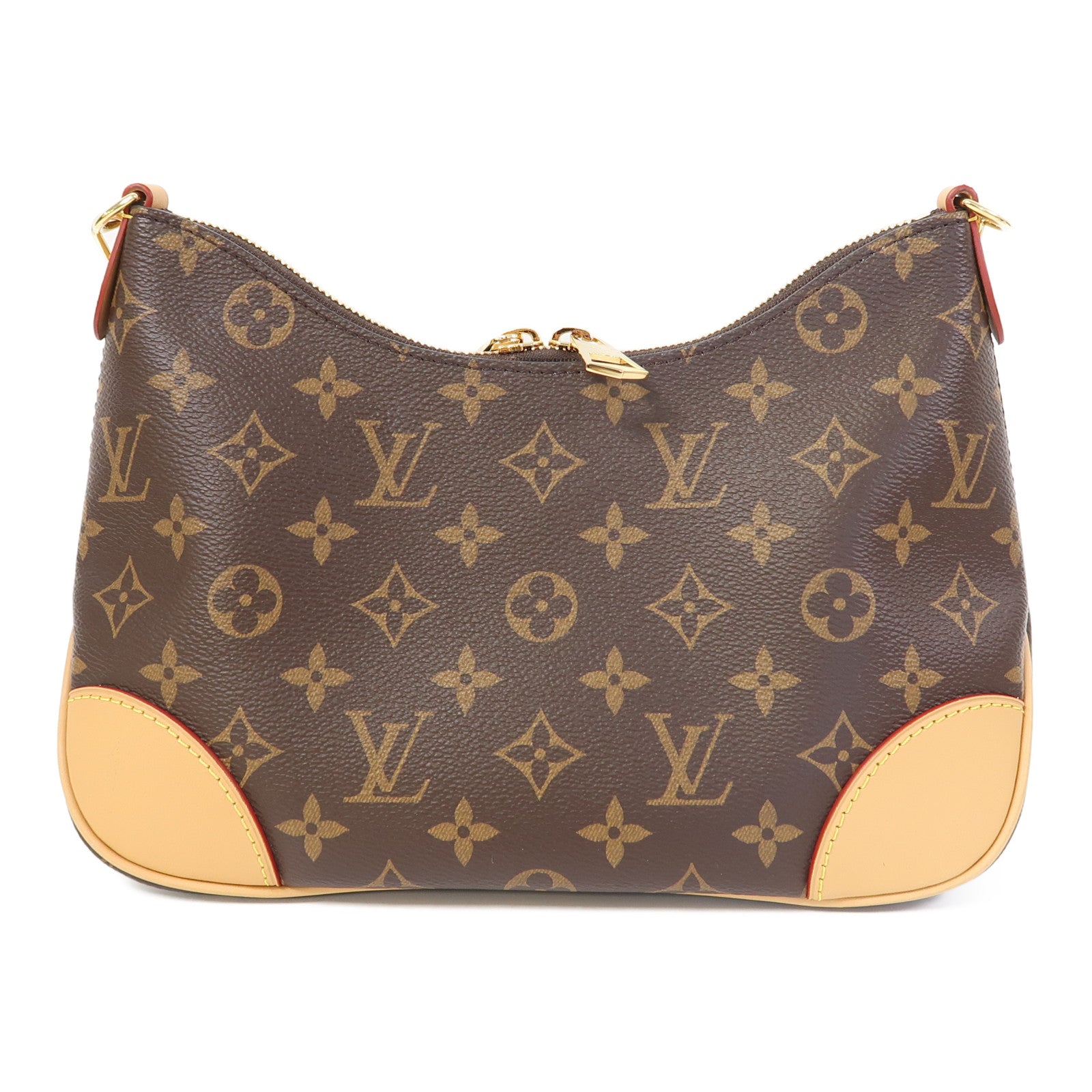 LOUIS VUITTON Monogram Boulogne金扣肩背袋啡色