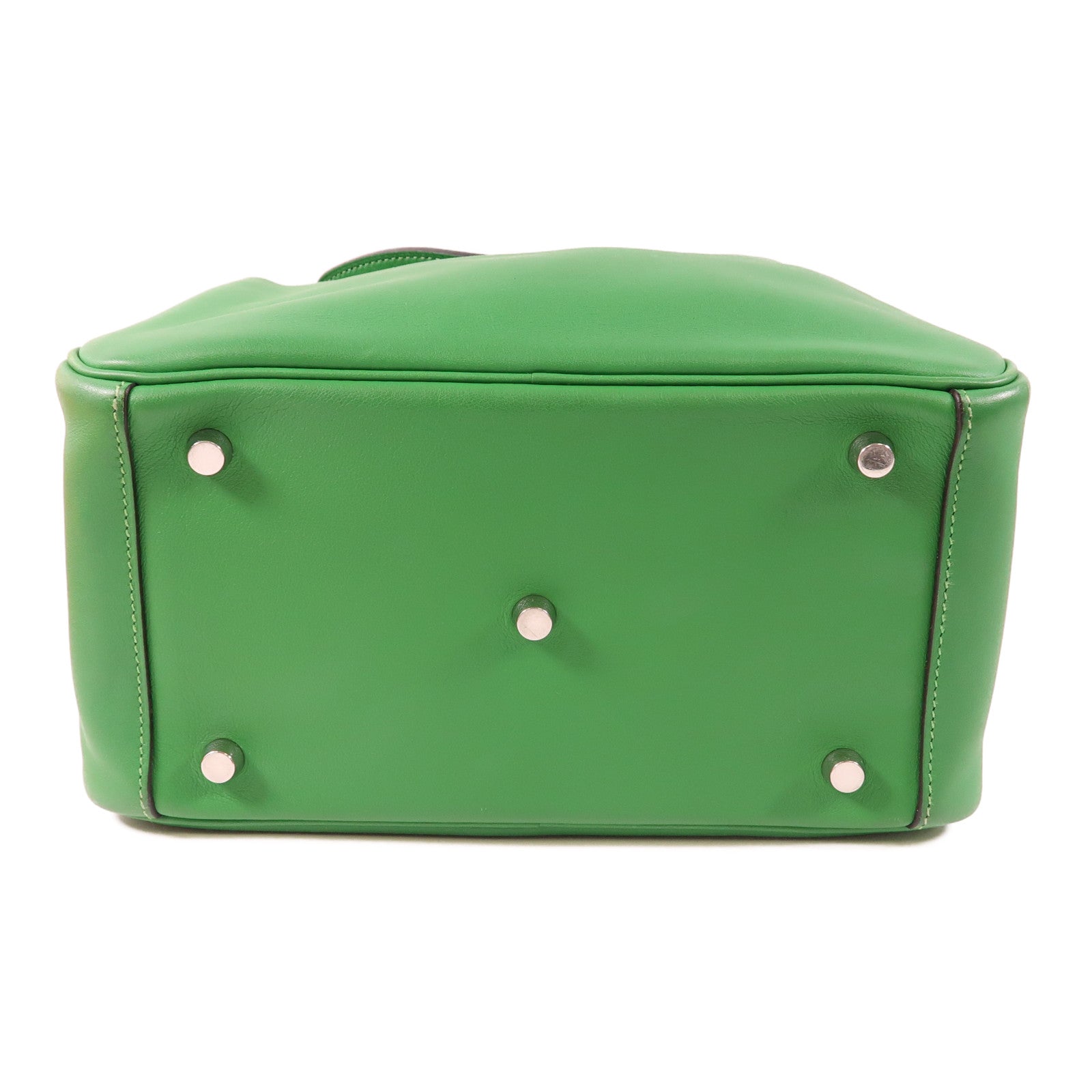 HERMES PHW Lindy 26 2Way Shoulder Hand Bag Veau Swift Leather Stamp R 1K Bamboo