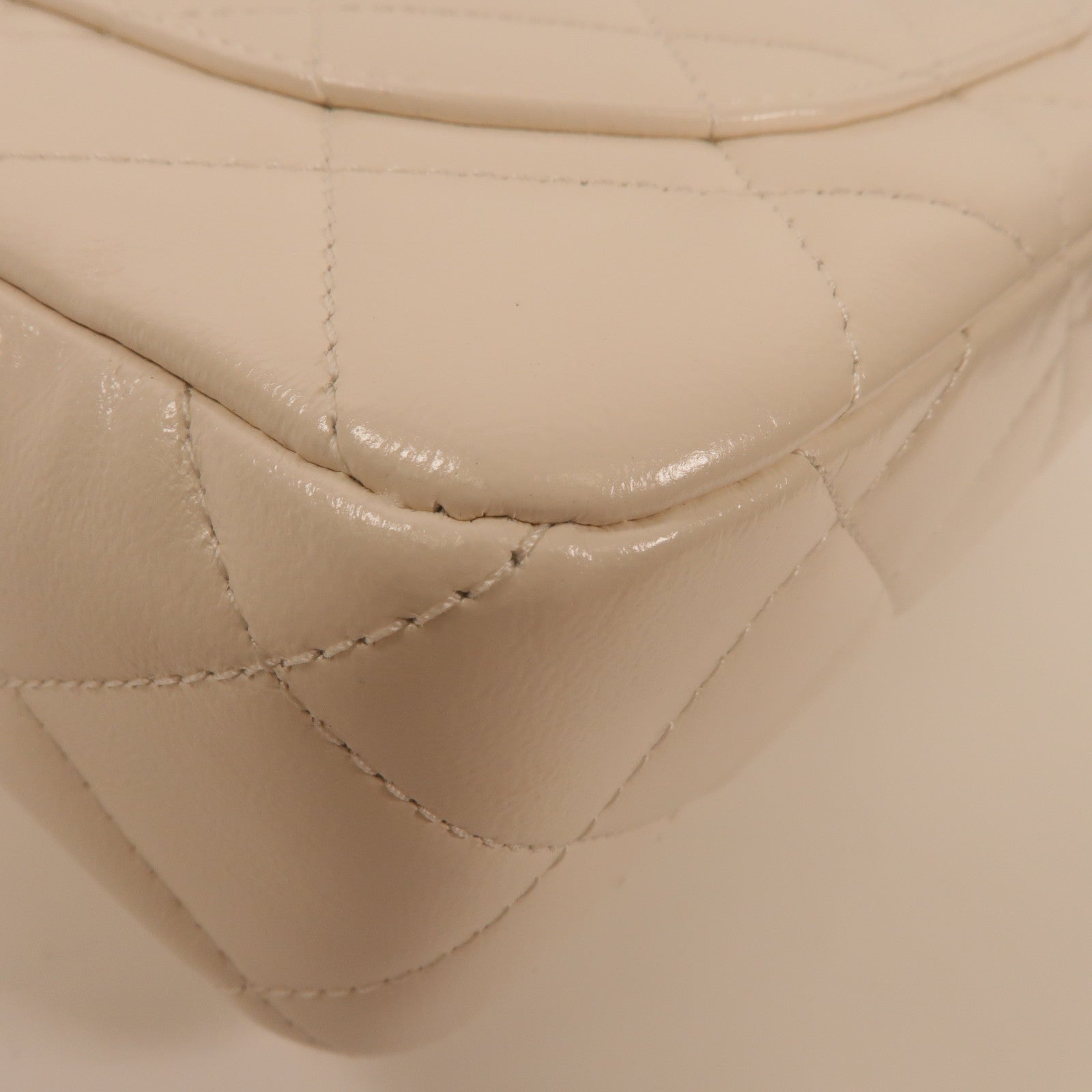 CHANEL 羊皮皮革Flap Bag金扣手挽肩背兩用袋