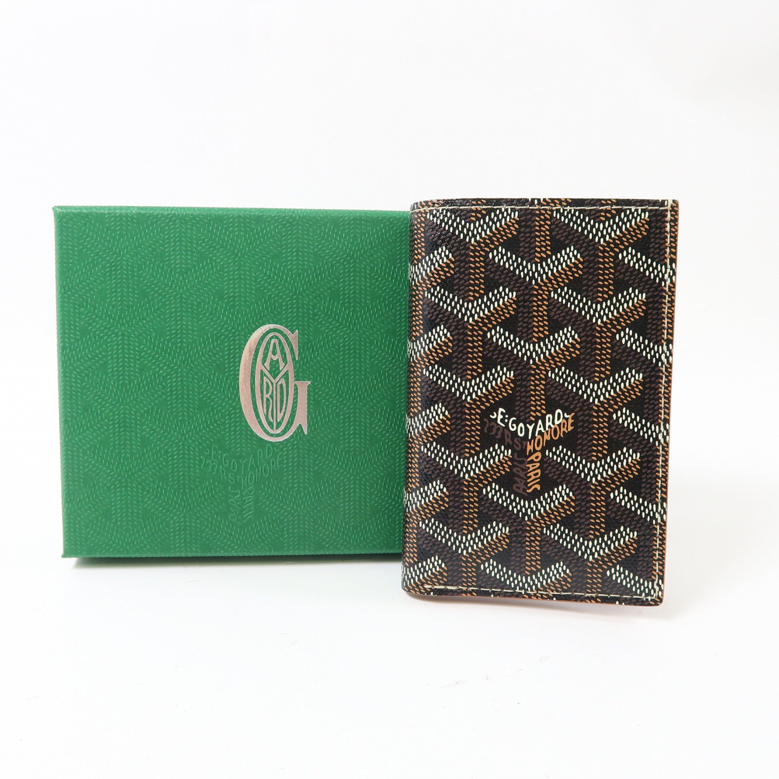 GOYARD 塗層帆布ST Pierre Card Case卡片套黑色/啡色