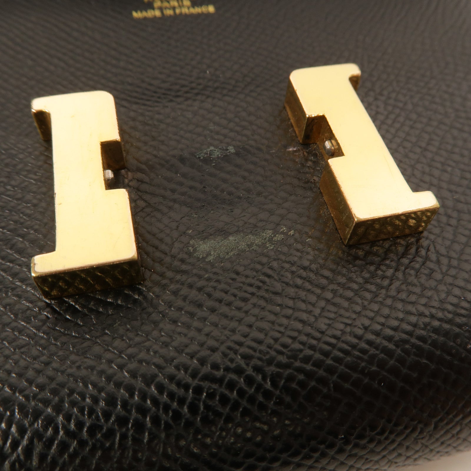HERMES 皮革Constance To Go肩背袋Noir