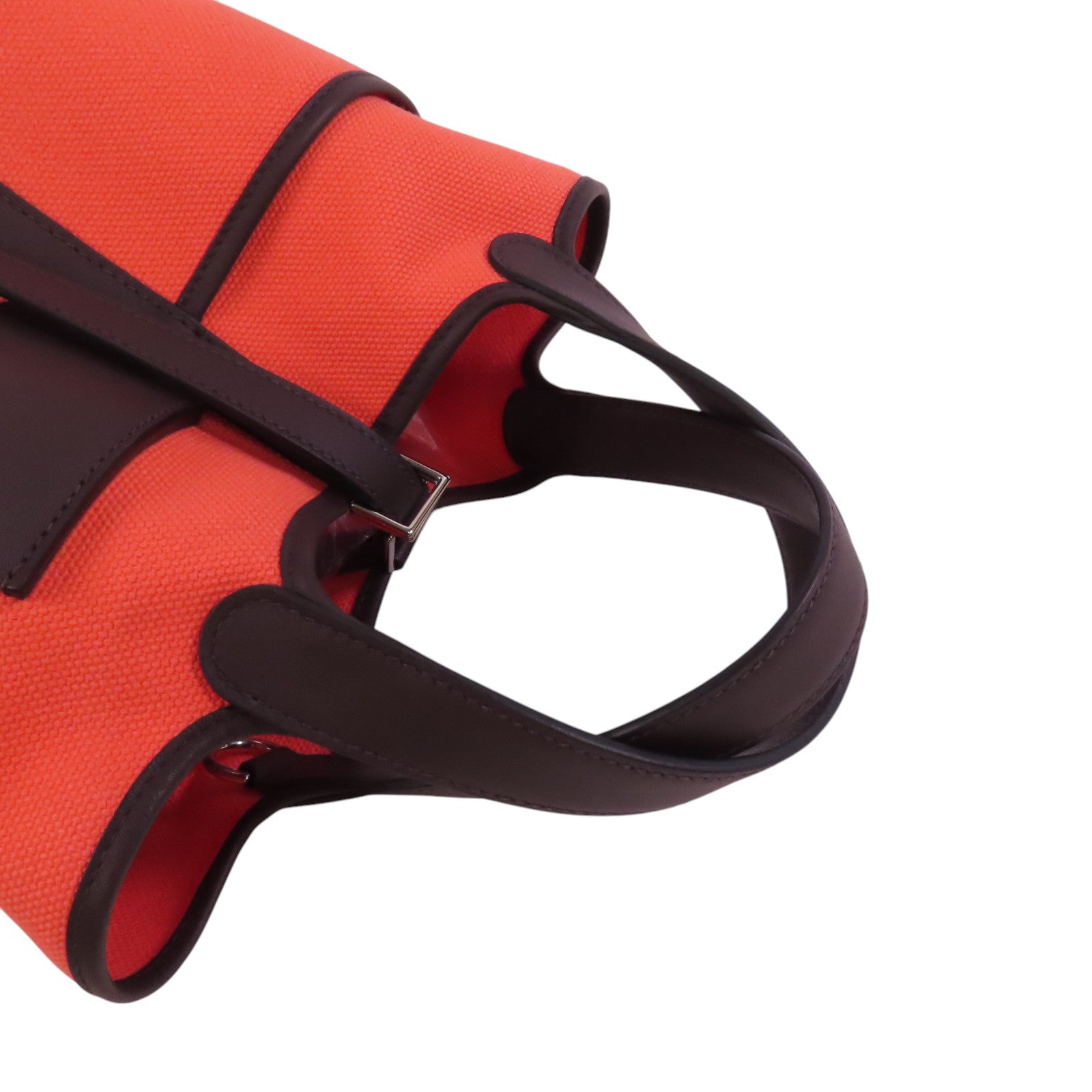 HERMES 帆布Picotin Cargo PM銀扣手挽袋