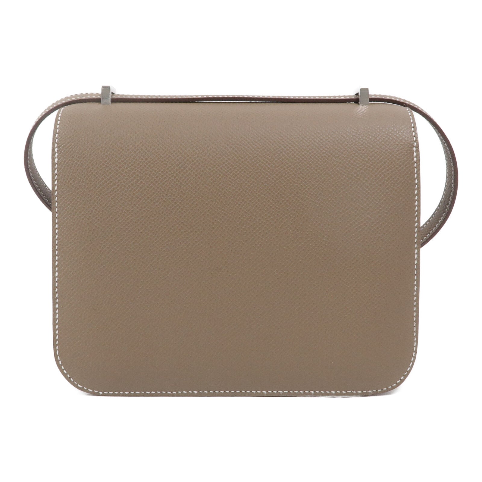 HERMES Epsom皮革Constance Mini肩背袋Etoupe