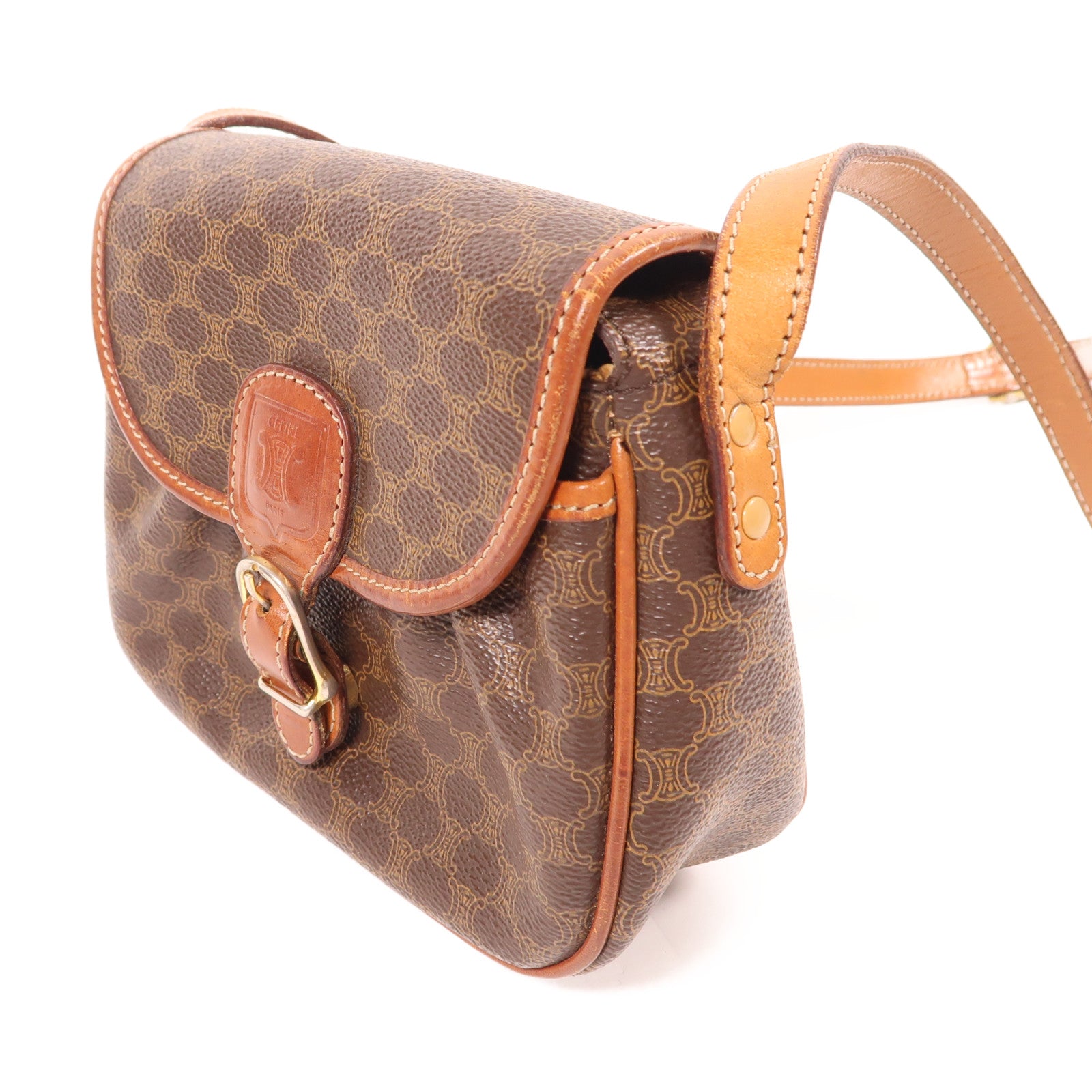 CELINE 塗層帆布Shoulder Bag肩背袋