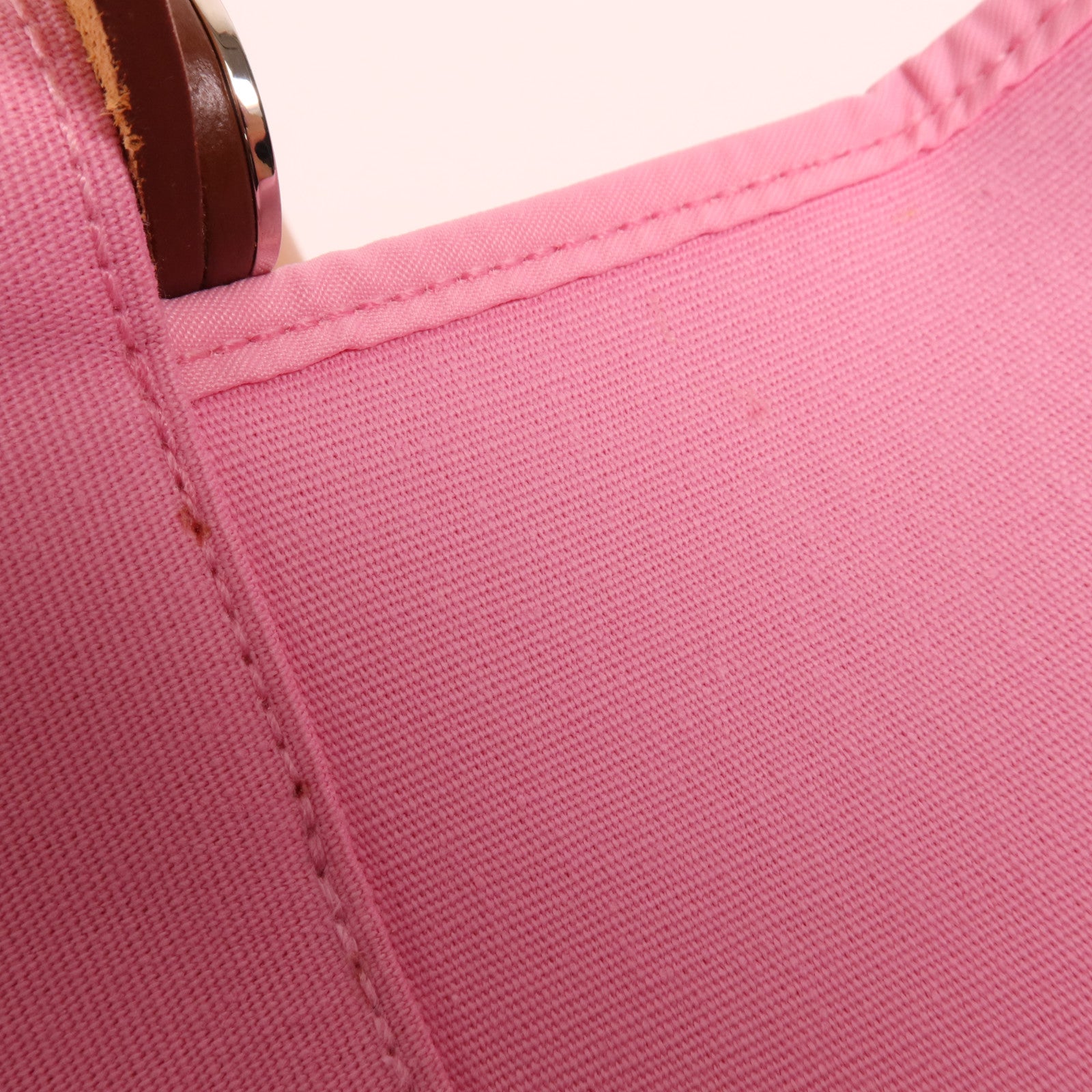 HERMES 帆布Cabag銀扣手挽肩背兩用袋