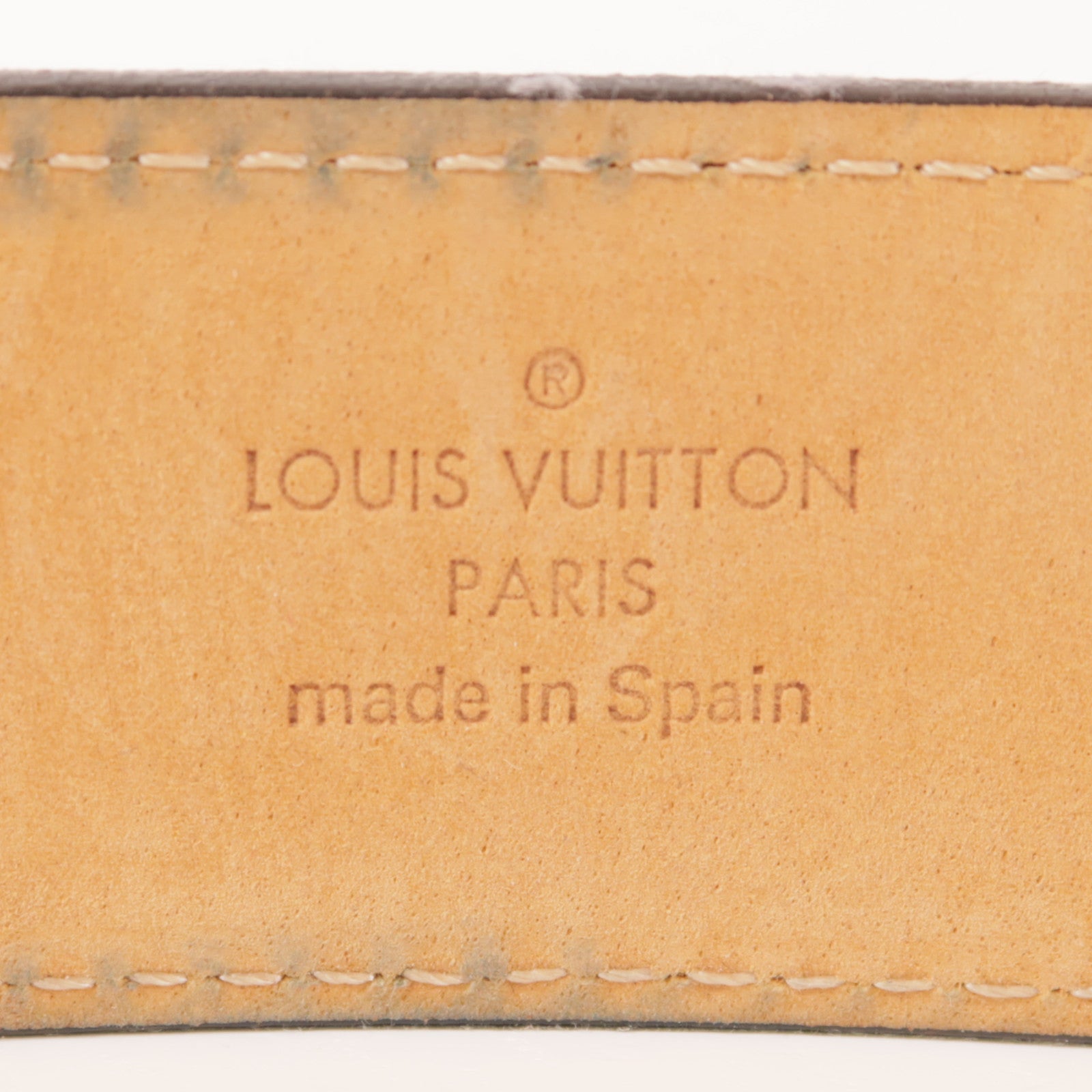 LOUIS VUITTON Monogram Ceinture Belt金扣皮帶
