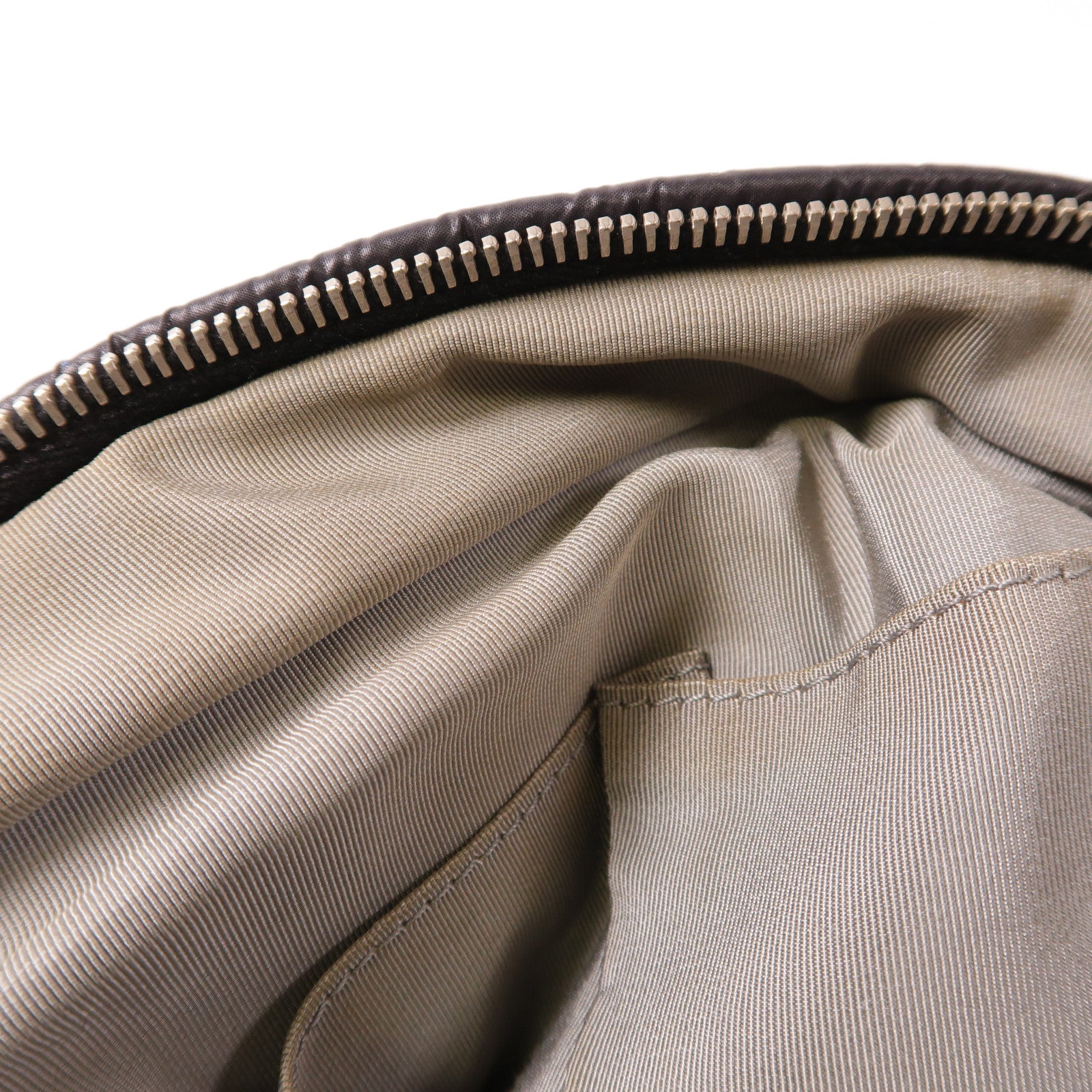 CHANEL 尼龍Chain Shoulder銀扣鏈帶肩背袋