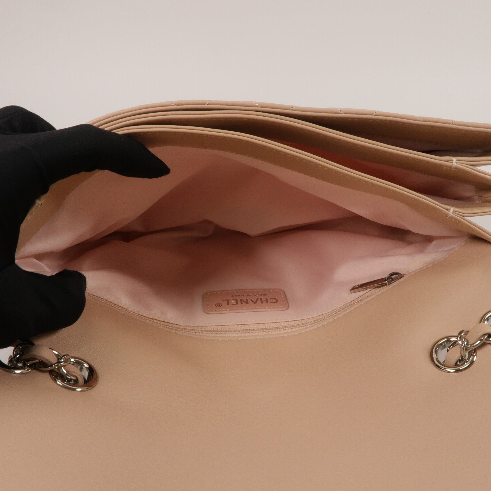 CHANEL 羊皮皮革Chain Shoulder Bag鏈帶肩背袋