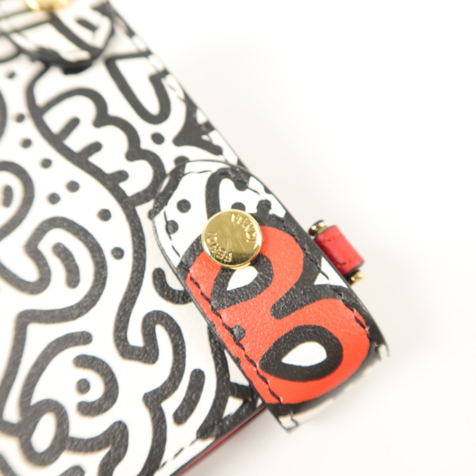 FENDI 牛皮皮革Peekaboo Phone Pouch電話肩背袋
