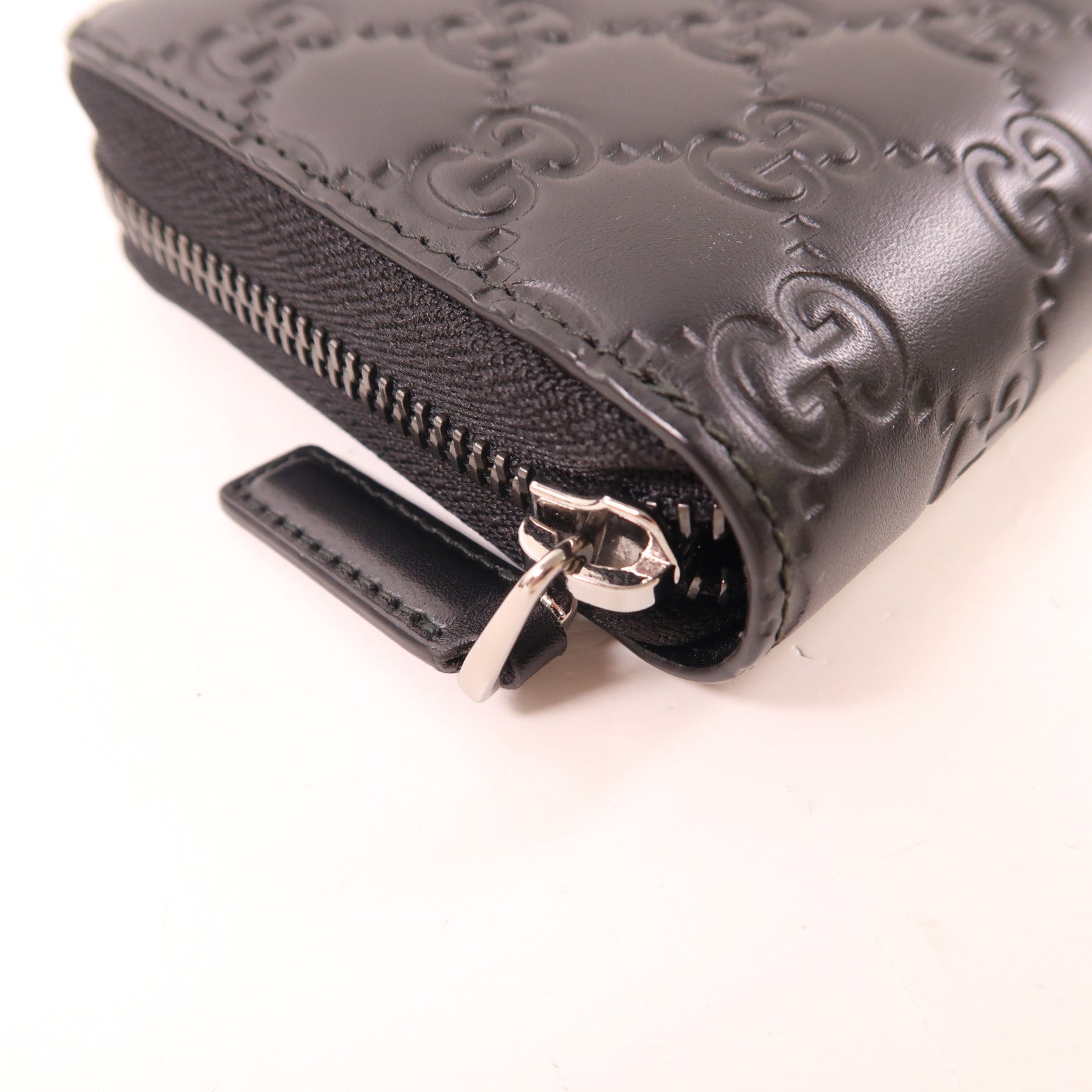 GUCCI 【激減優惠】牛皮皮革Long Wallet銀扣長錢包