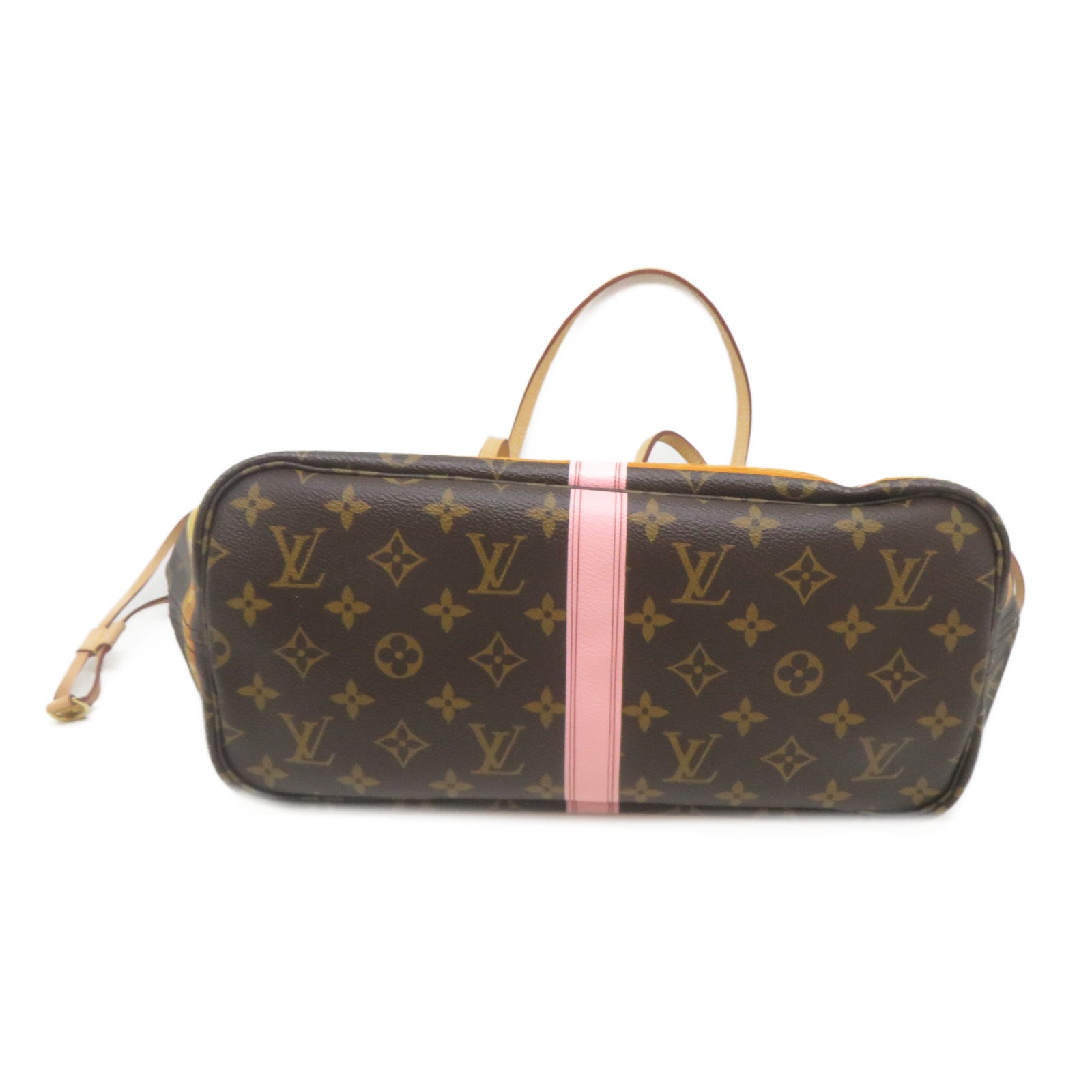 LOUIS VUITTON Monogram Summer Trunk Neverfull MM金扣肩背袋啡色
