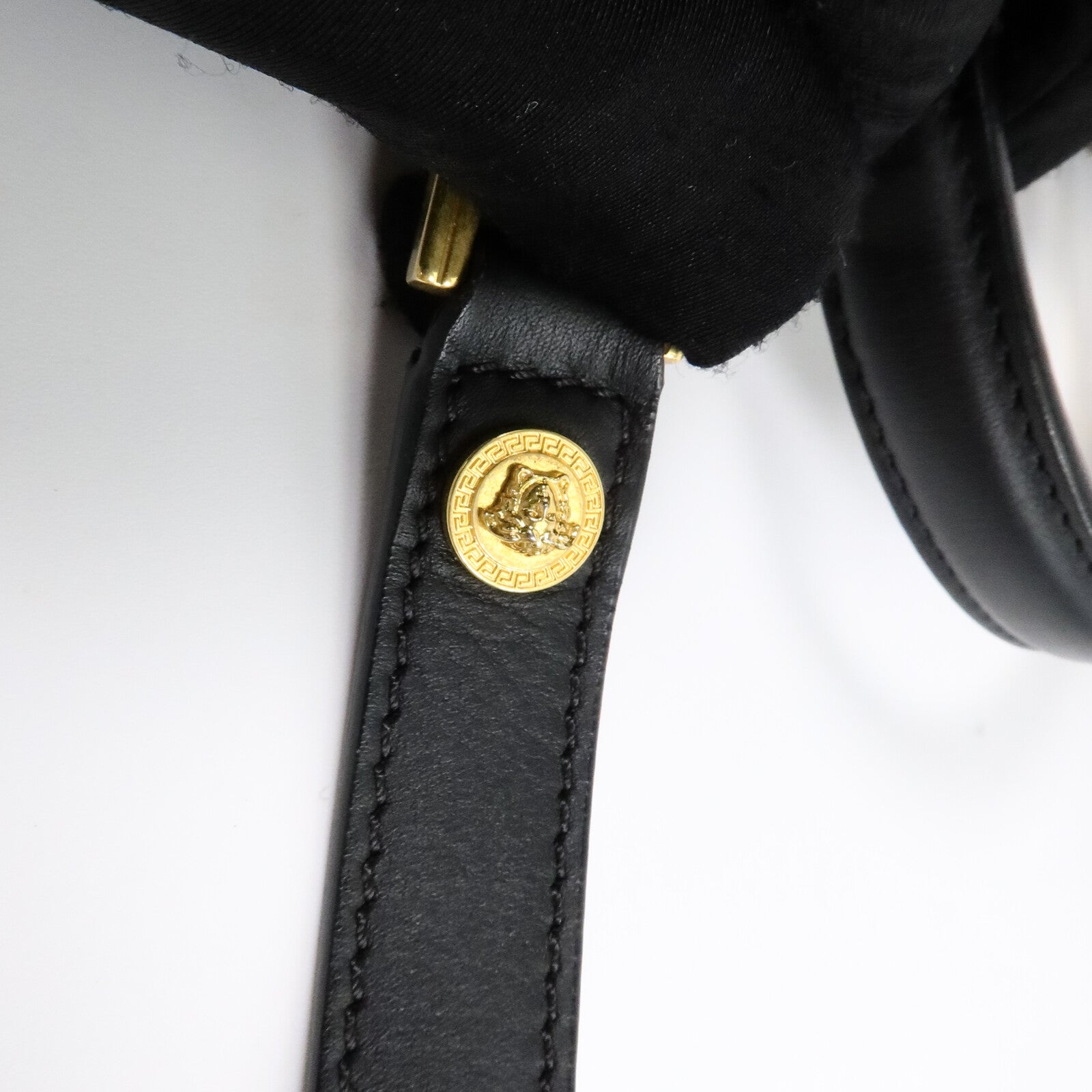 VERSACE 牛皮皮革Virtus手挽肩背兩用袋