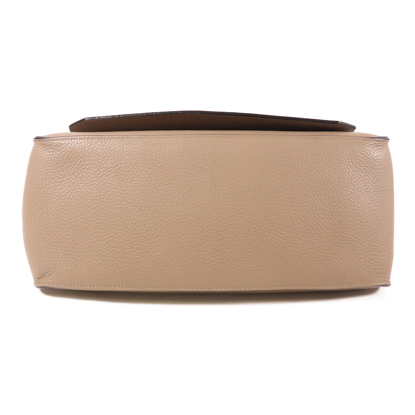 HERMES Clemence皮革Jypsiere 34銀扣肩背袋Argile