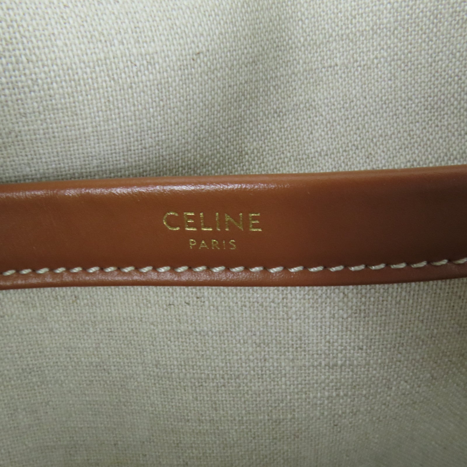 CELINE 【激減優惠】帆布Triomphe Cabas Thais肩背袋