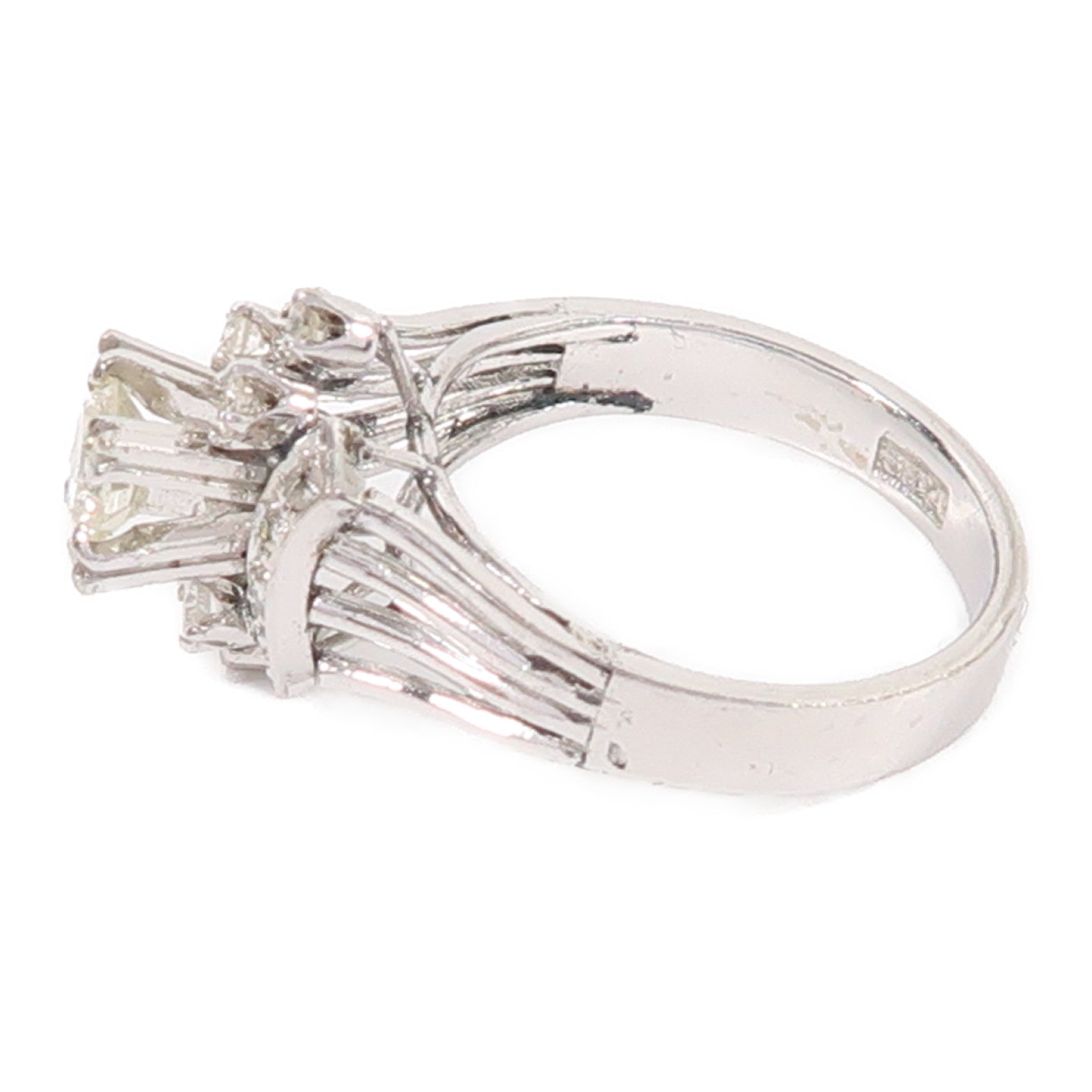 JEWELRY 8K白金Diamond鑽石戒指US#4.5