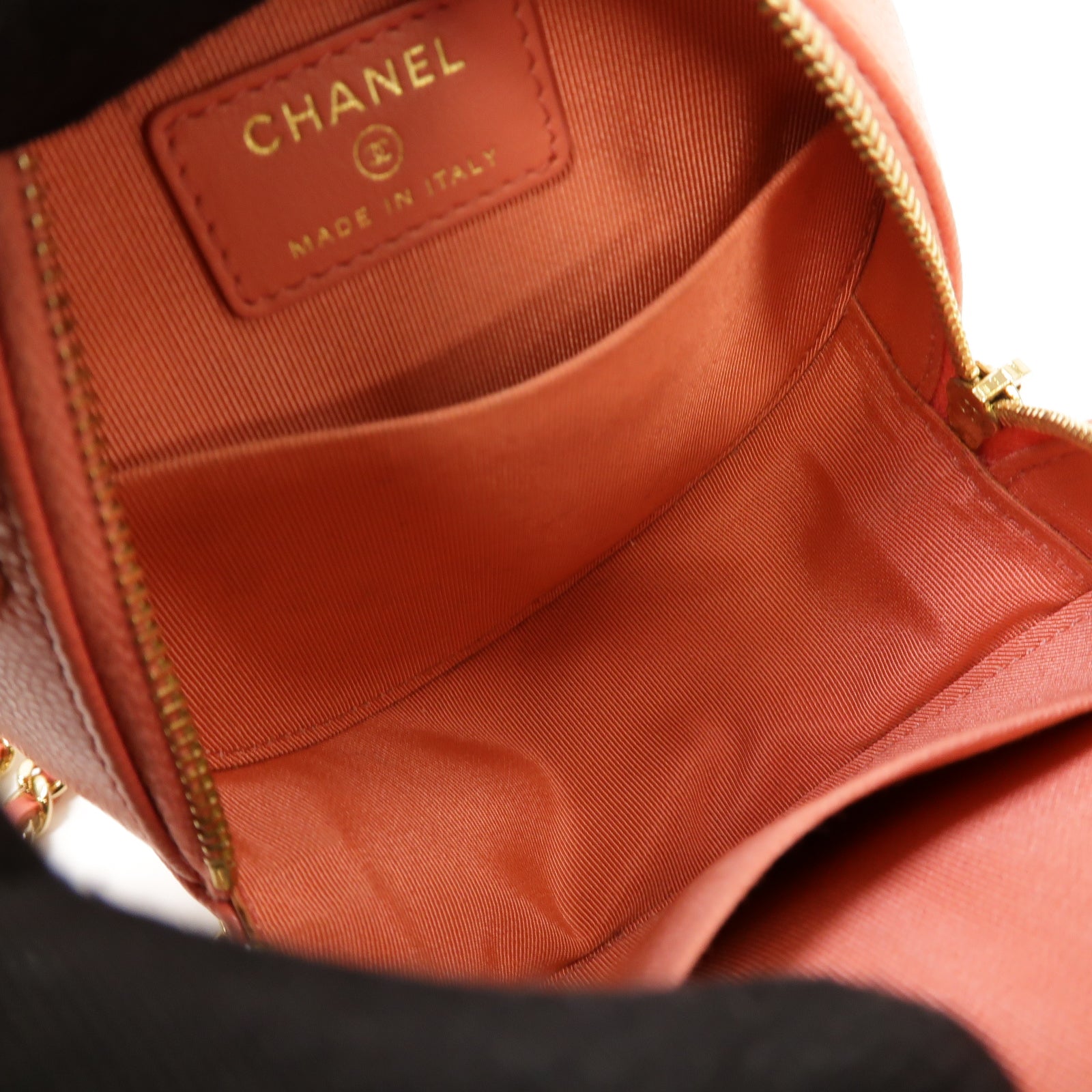 CHANEL 【激減優惠】菱格Caviar皮革Chain Shoulder Bag金扣鏈帶肩背袋粉紅色