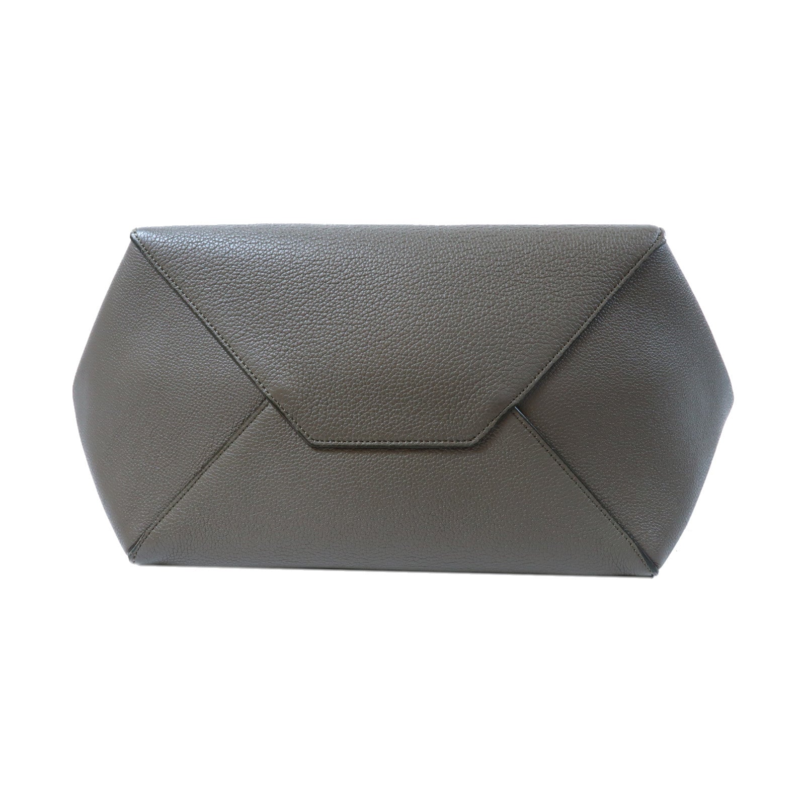 CELINE 牛皮皮革Small Cabas Phantom金扣手挽袋灰色