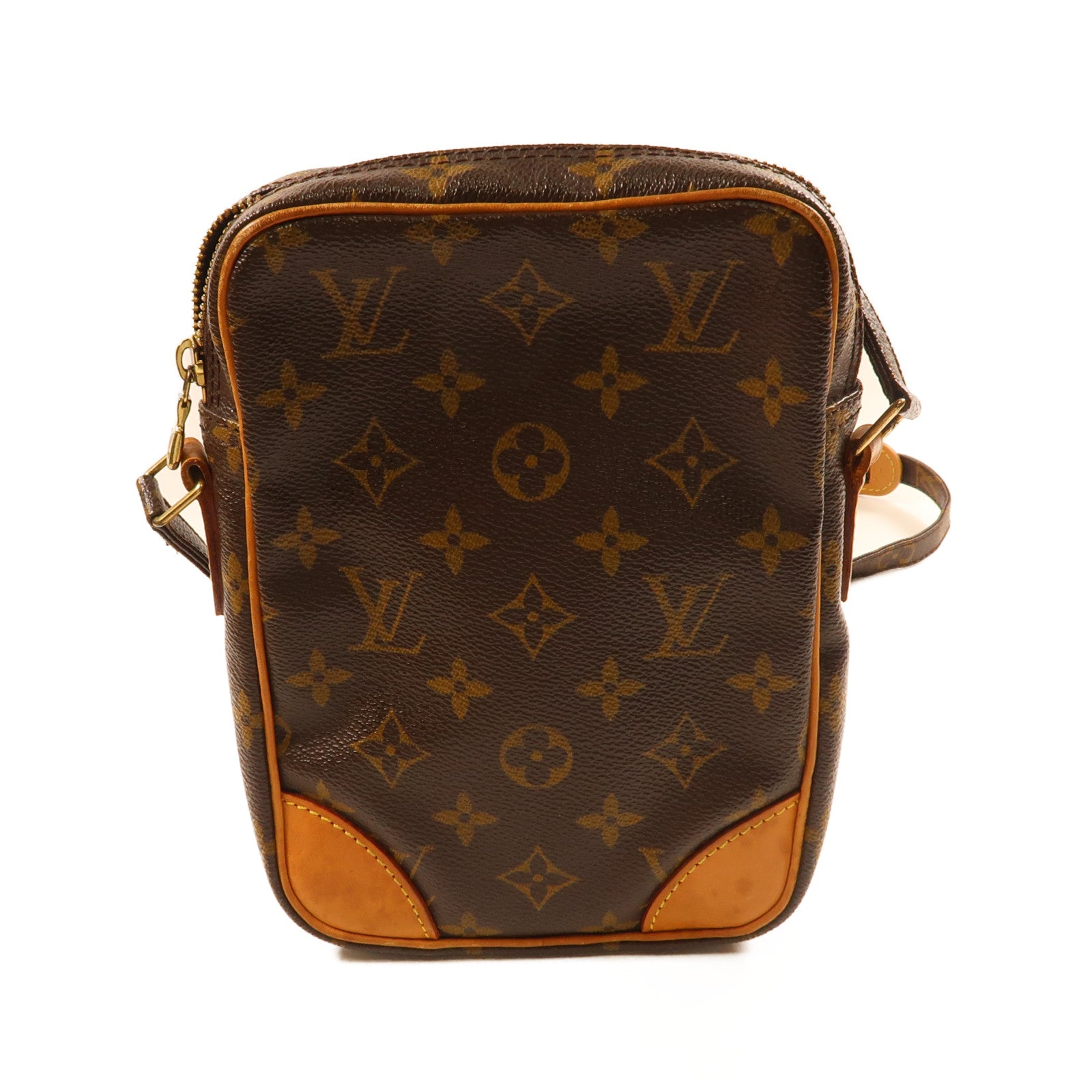 LOUIS VUITTON Monogram Danube金扣肩背袋啡色