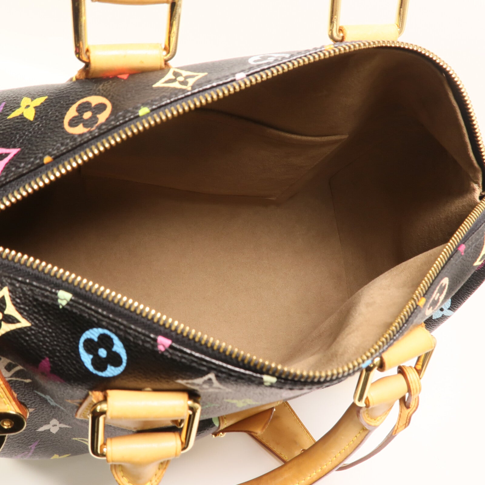 LOUIS VUITTON Monogram Multicolore Speedy 30金扣手挽袋