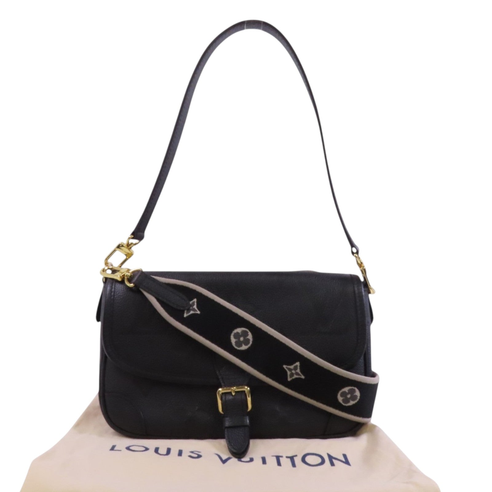 LOUIS VUITTON Monogram Empreinte Diane金扣手挽肩背兩用袋