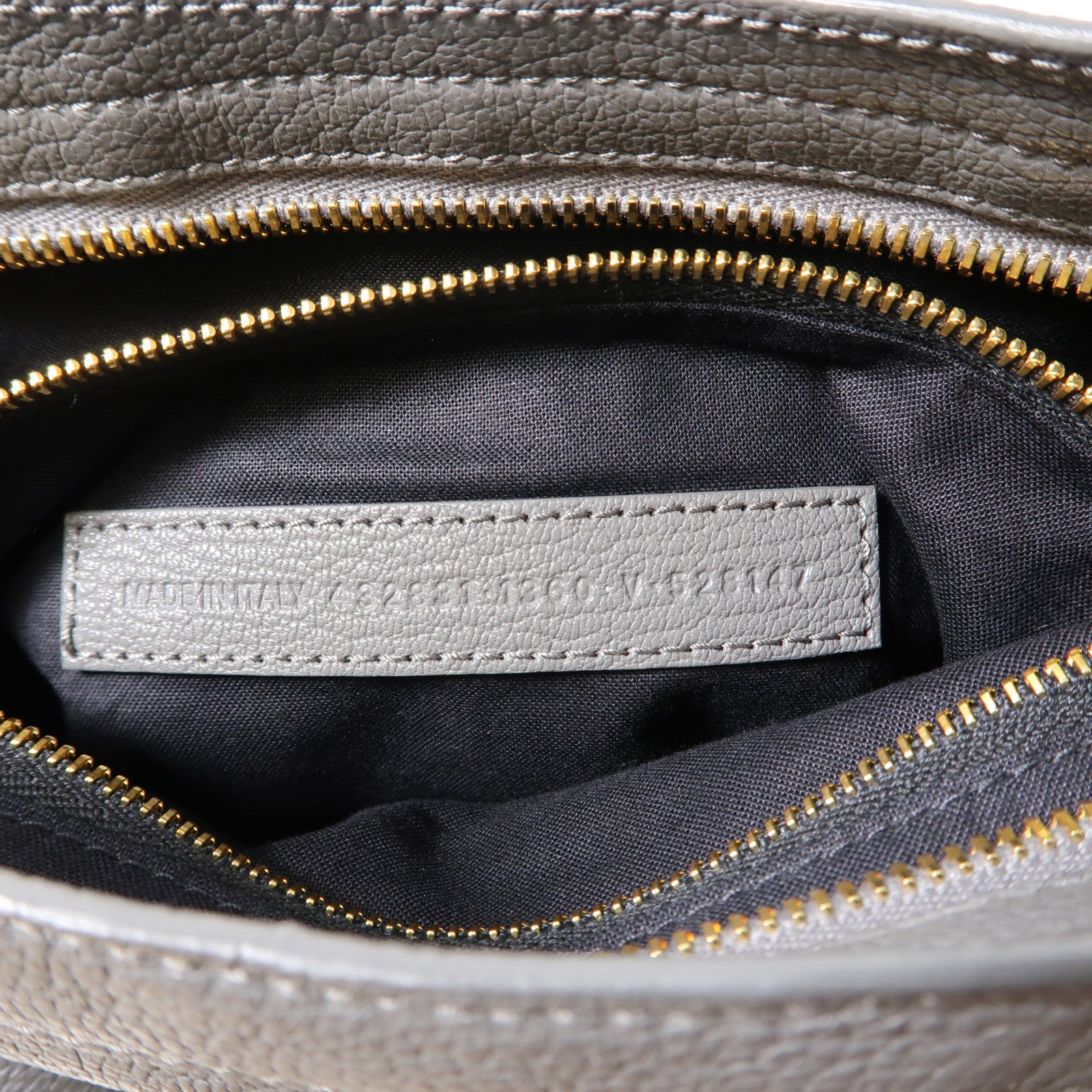 BALENCIAGA 牛皮皮革Classic City Bag金扣手挽肩背兩用袋灰色