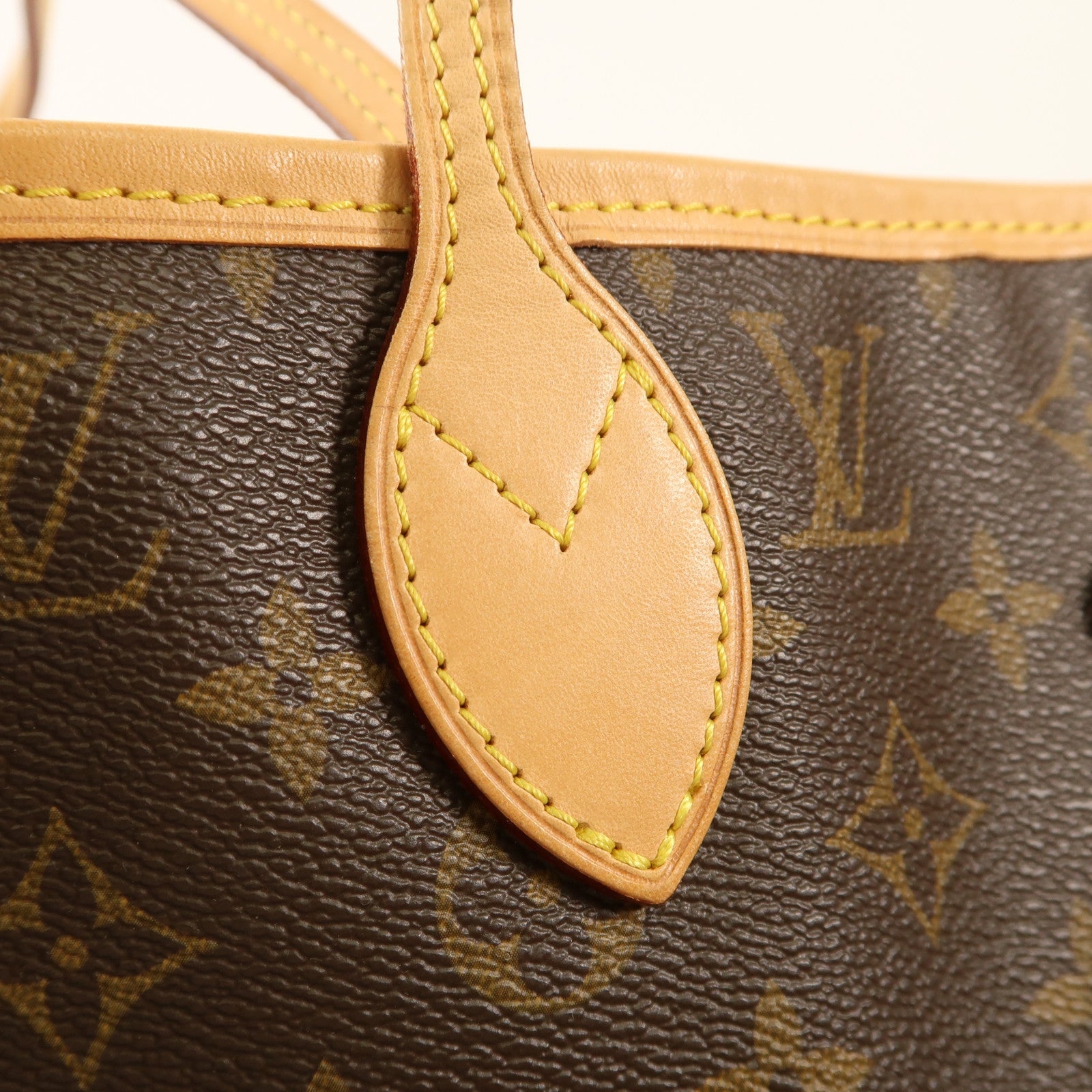 LOUIS VUITTON Monogram Neverfull MM金扣手挽袋