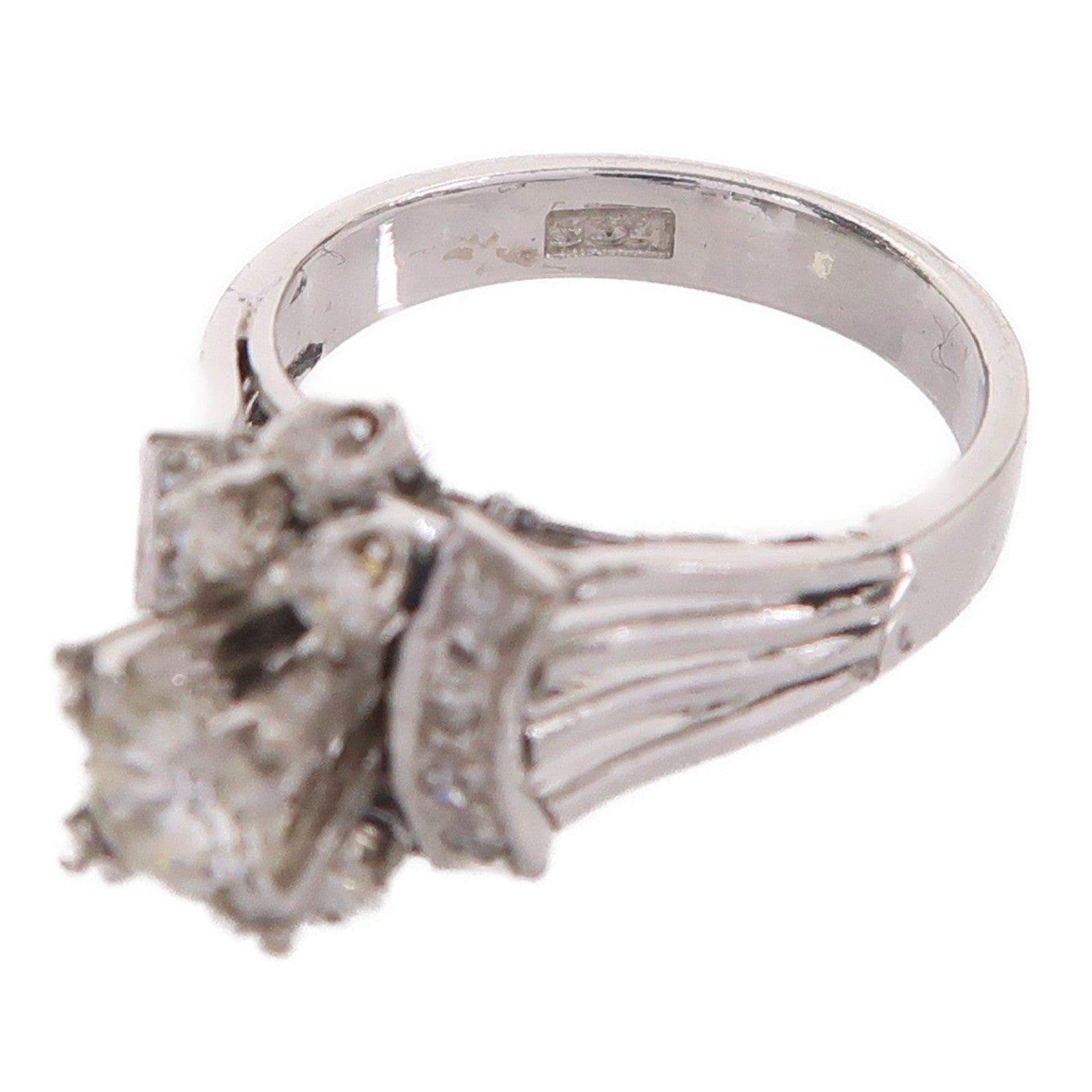 JEWELRY 8K白金Diamond鑽石戒指US#4.5