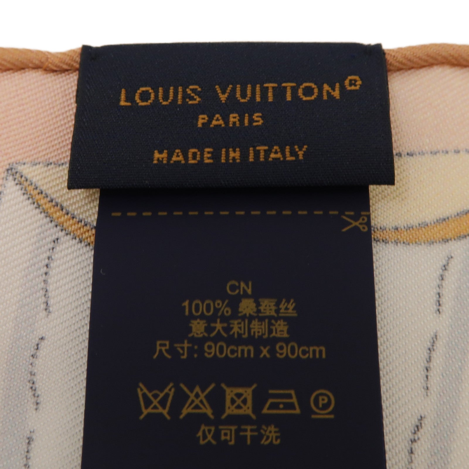 LOUIS VUITTON 絲質Precious Dragon 90絲巾粉紅色
