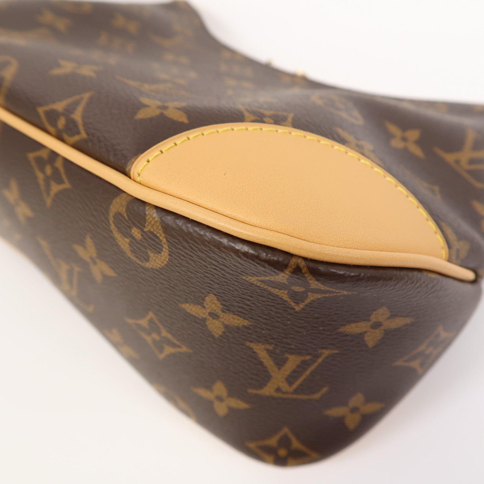 LOUIS VUITTON Monogram Boulogne金扣肩背袋啡色