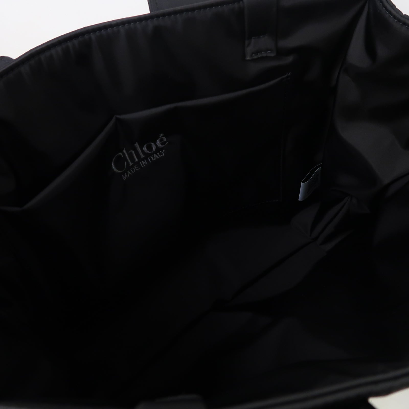 Chloe 尼龍Woody Tote Bag Medium手挽袋黑色
