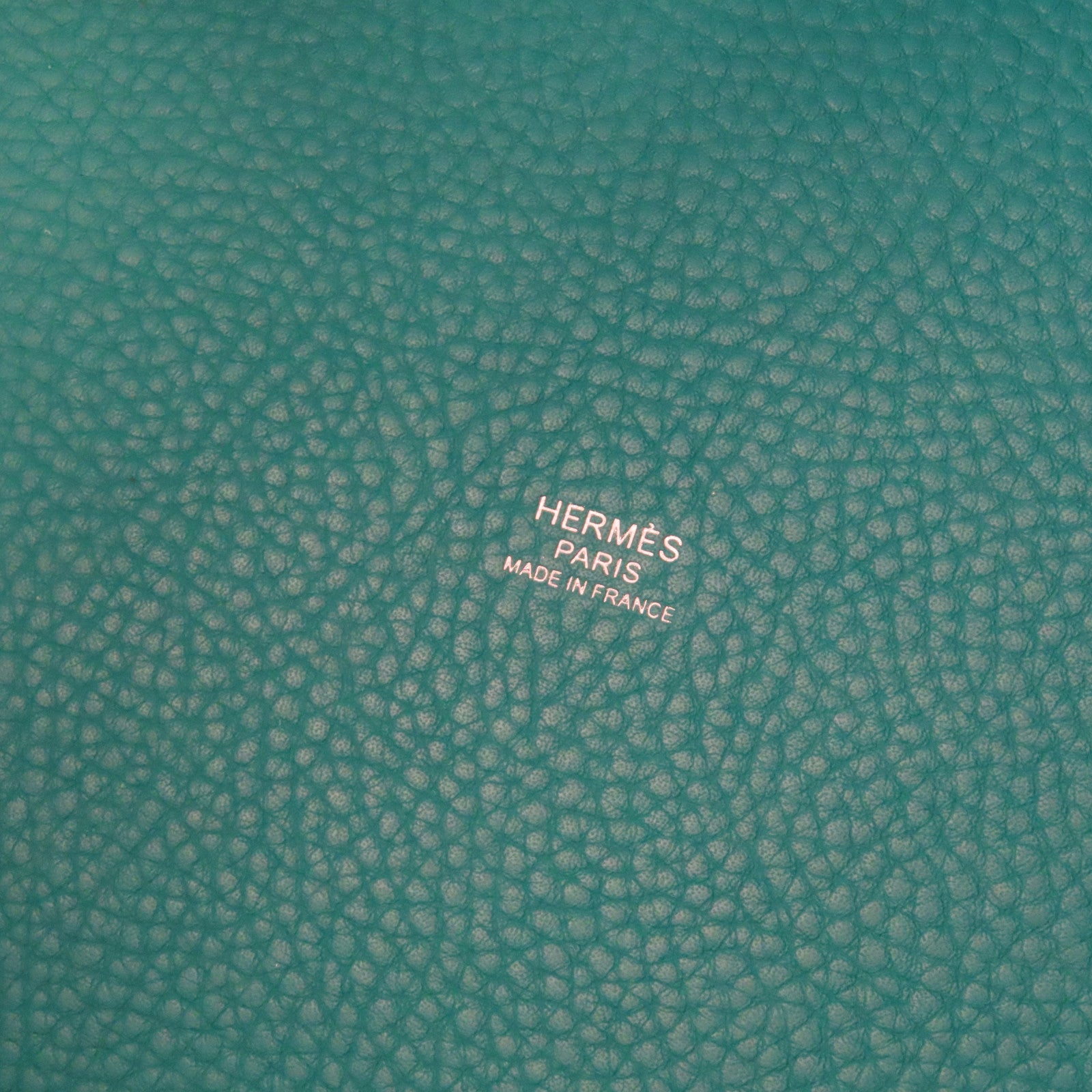 HERMES 【激減優惠】Clemence皮革Picotin MM Tote Bag銀扣手挽袋Bleu Paon孔雀藍色