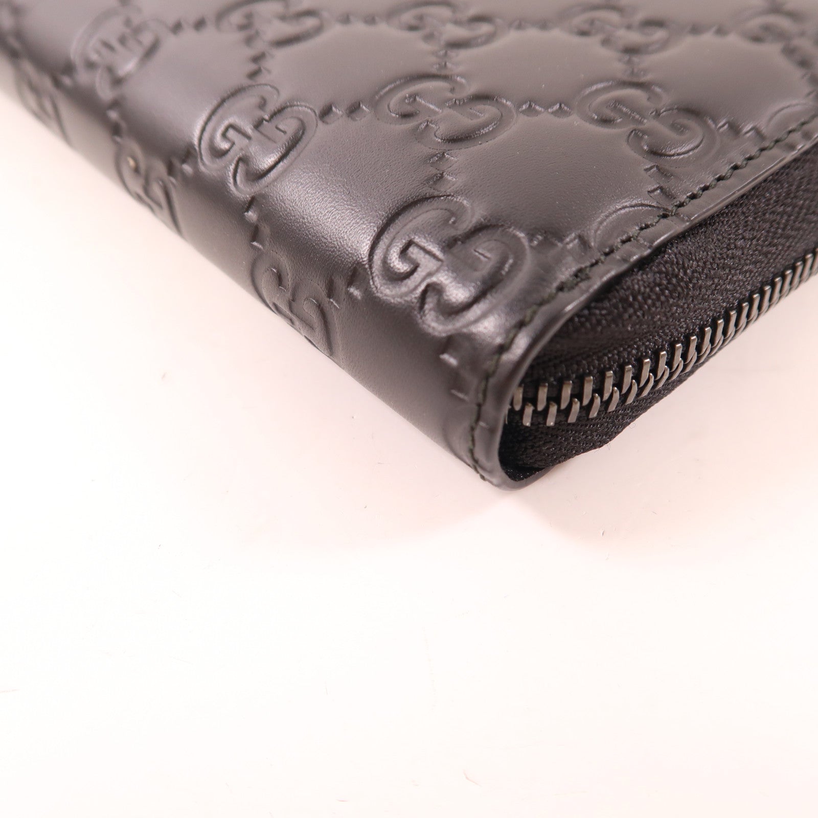 GUCCI 牛皮皮革Long Wallet銀扣長錢包