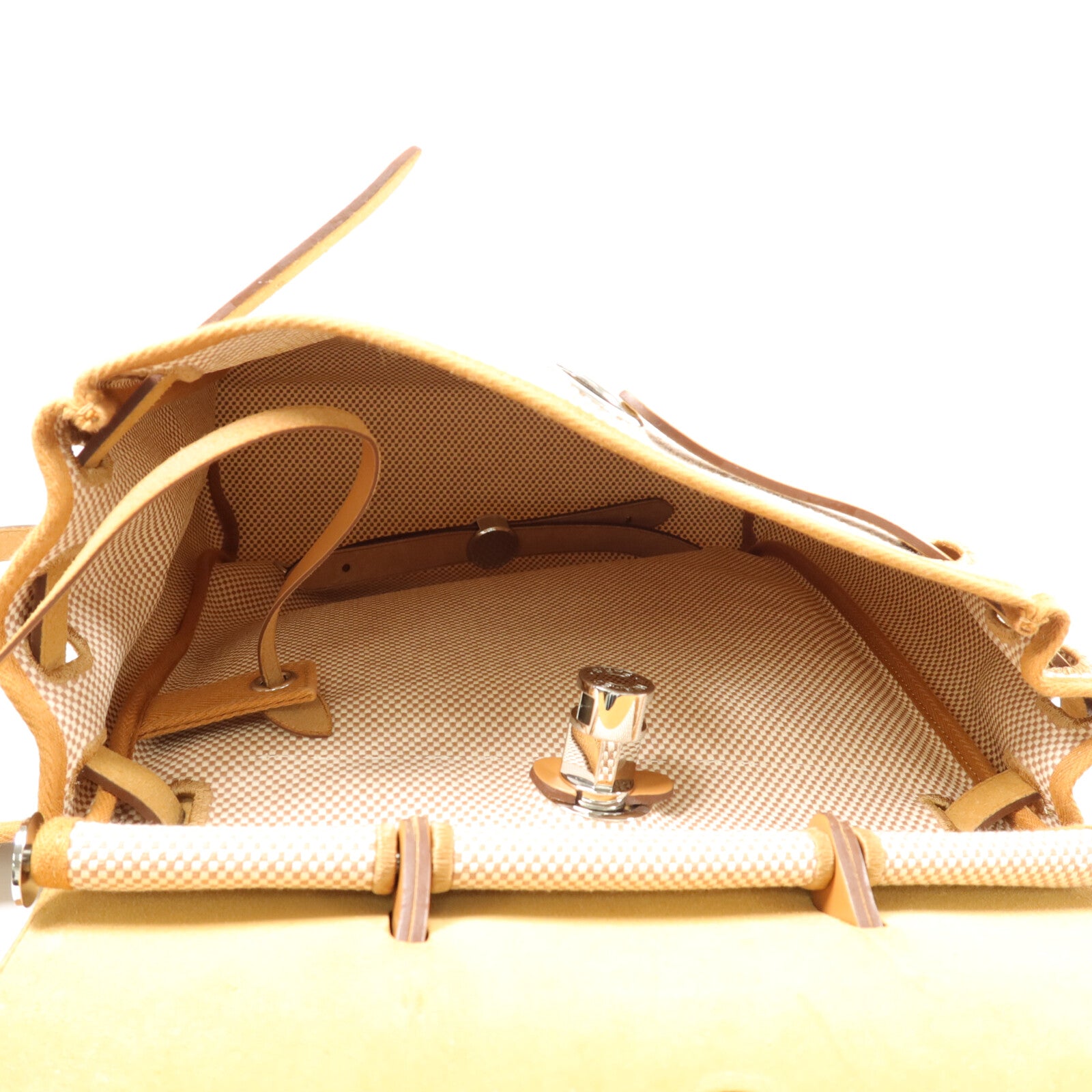 HERMES 帆布Herbag a dos Zip Retourne Backpack背包