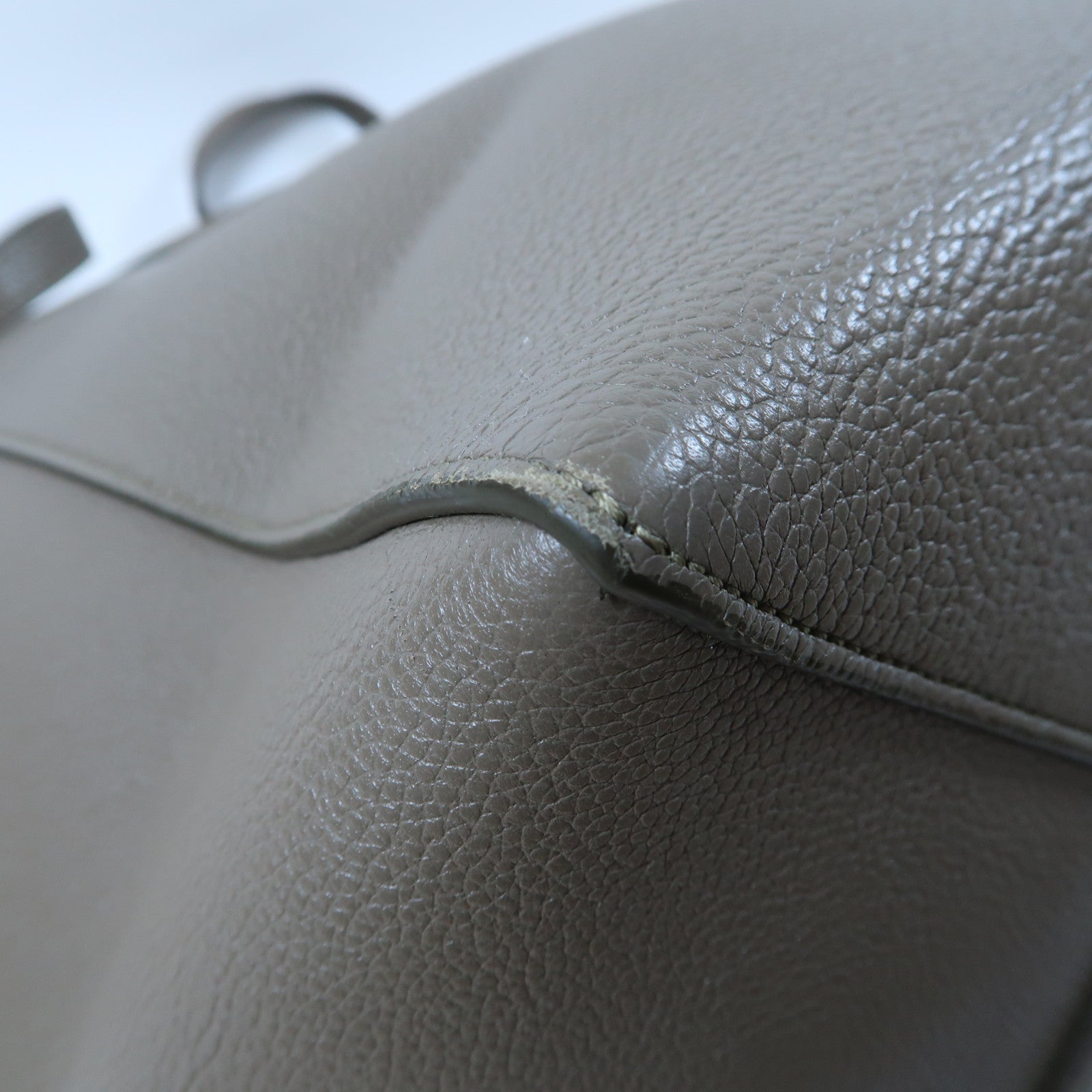 CELINE 牛皮皮革Small Cabas Phantom金扣手挽袋灰色