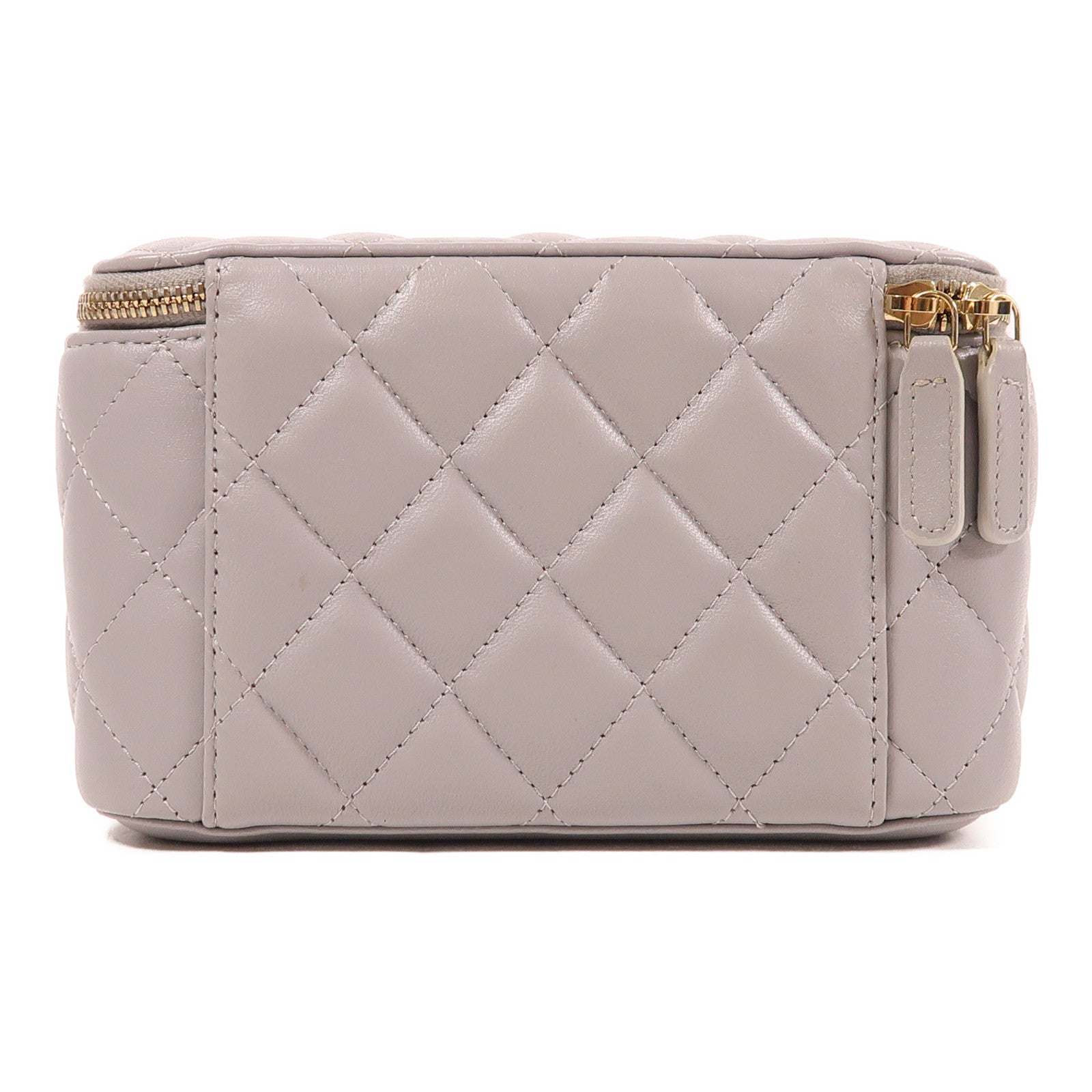 CHANEL 皮革Vanity Case金扣鏈帶肩背袋