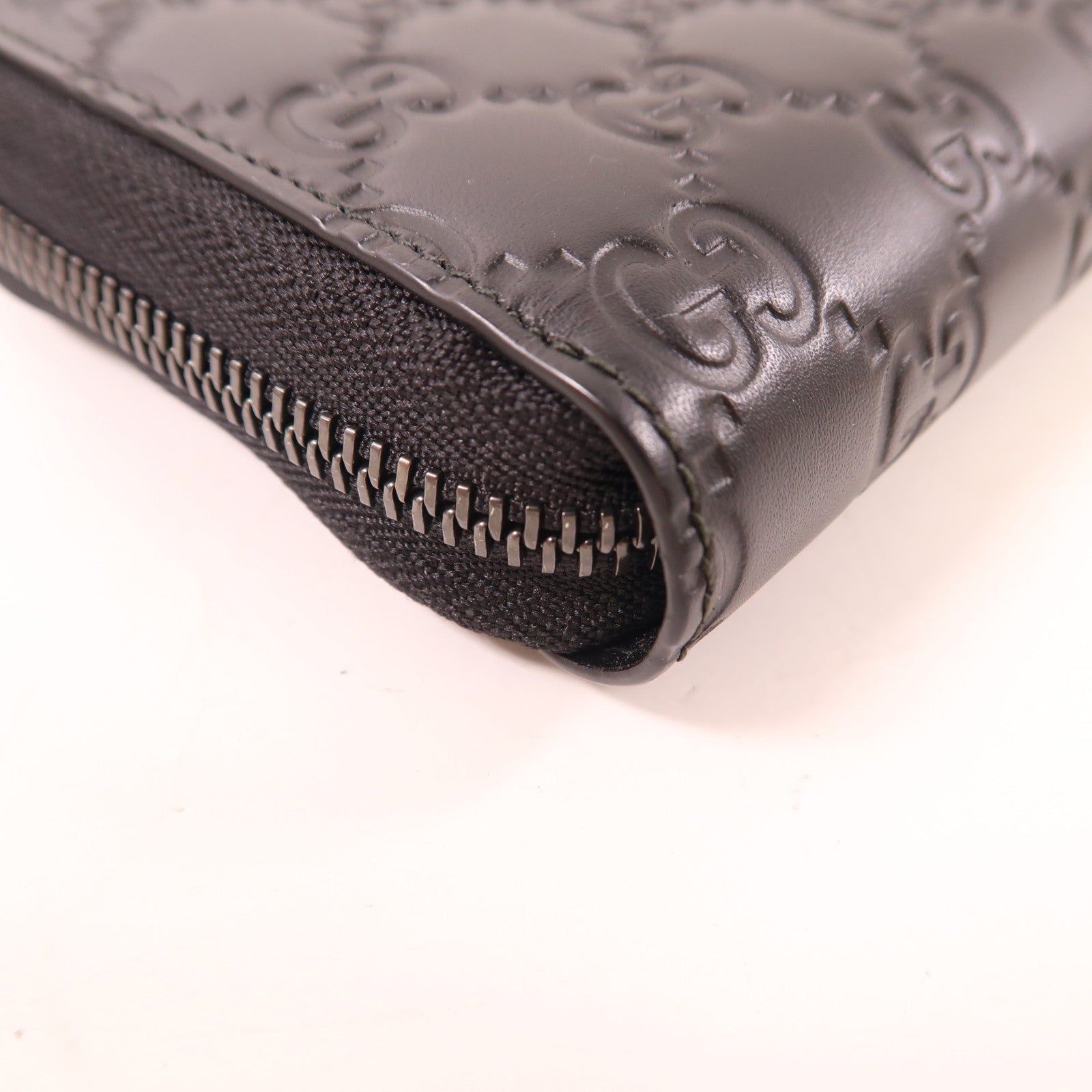 GUCCI 牛皮皮革Long Wallet銀扣長錢包