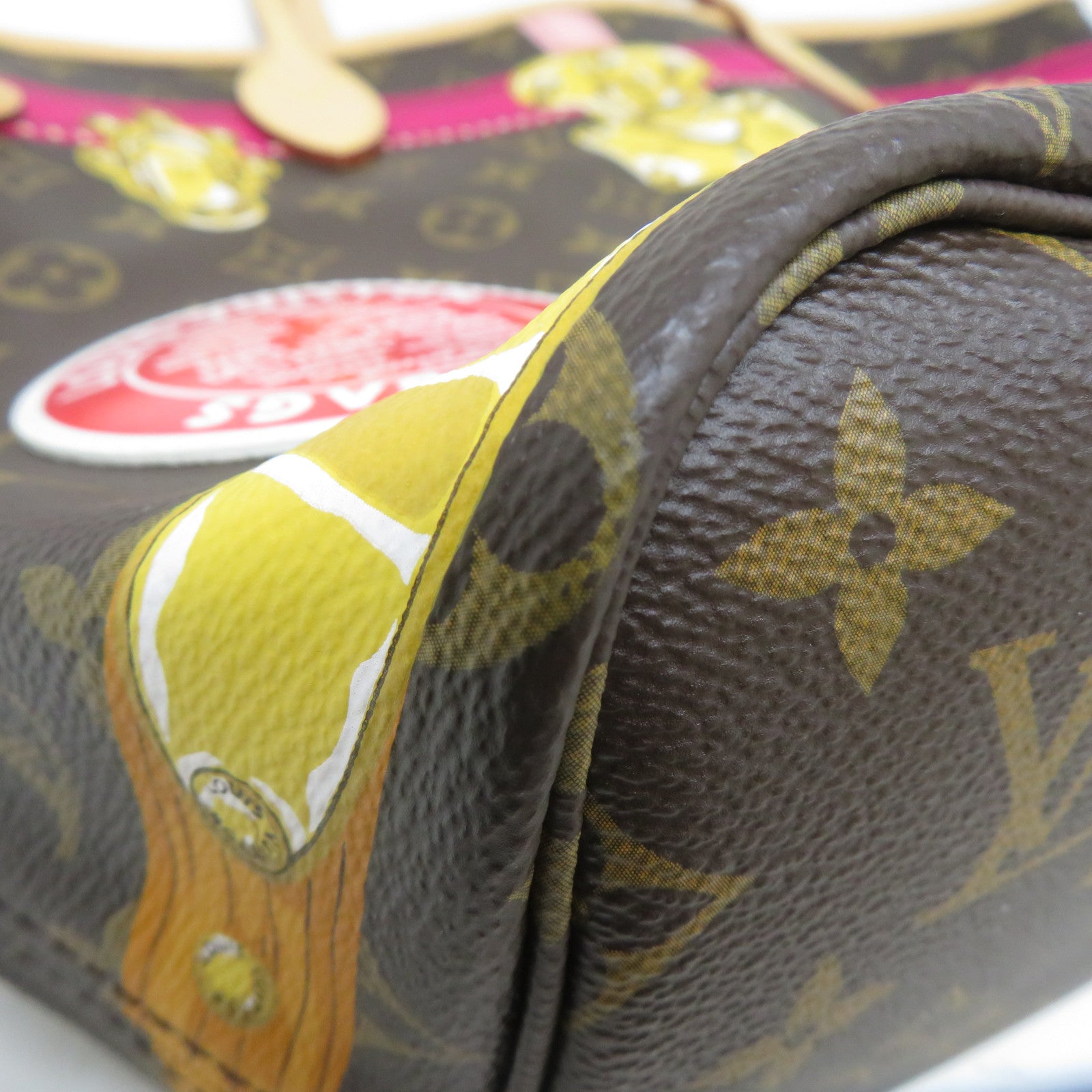 LOUIS VUITTON Monogram Summer Trunk Neverfull MM金扣肩背袋啡色