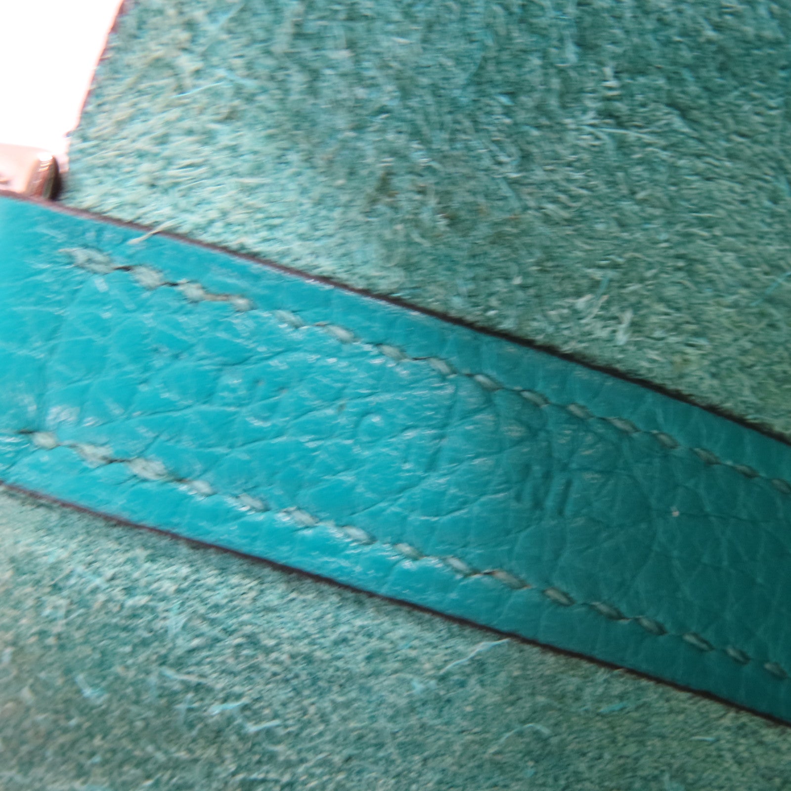 HERMES 【激減優惠】Clemence皮革Picotin MM Tote Bag銀扣手挽袋Bleu Paon孔雀藍色