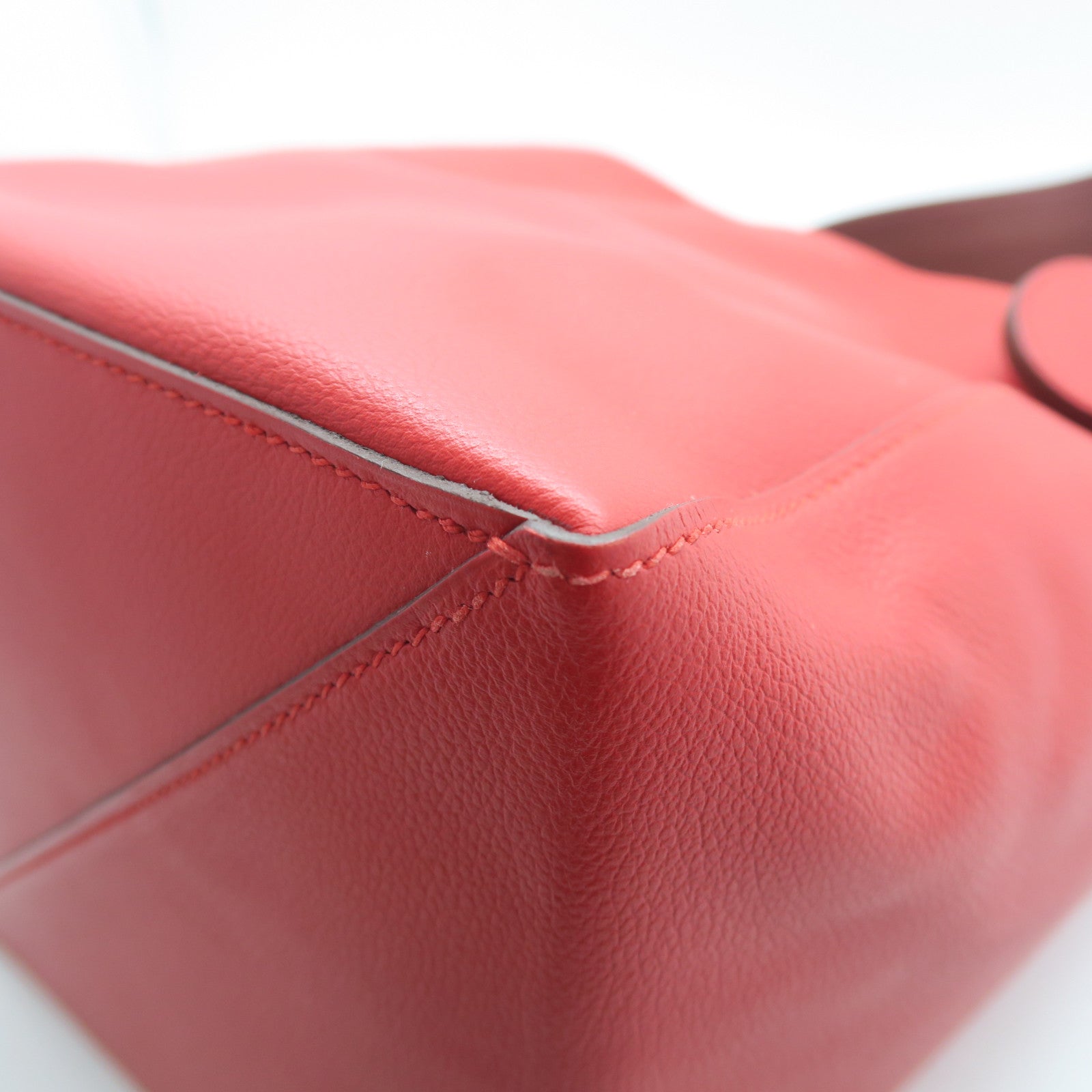 HERMES 【激減優惠】Swift皮革Sac Licol 17銀扣肩背袋紅色