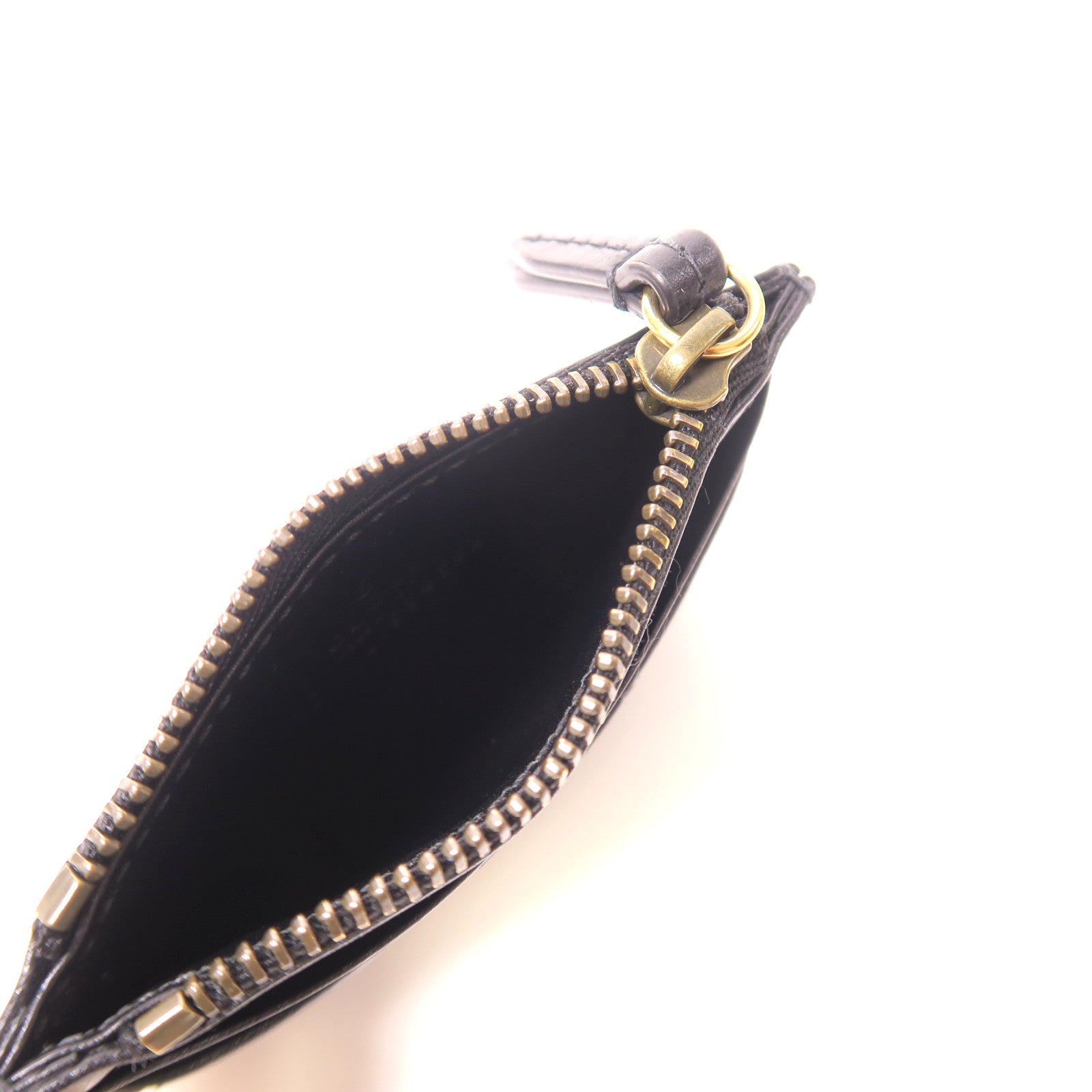 GUCCI 【激減優惠】牛皮皮革Card Case金扣卡片套黑色