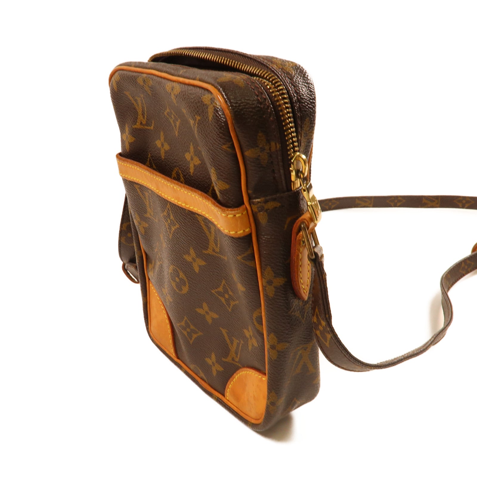 LOUIS VUITTON Monogram Danube金扣肩背袋啡色