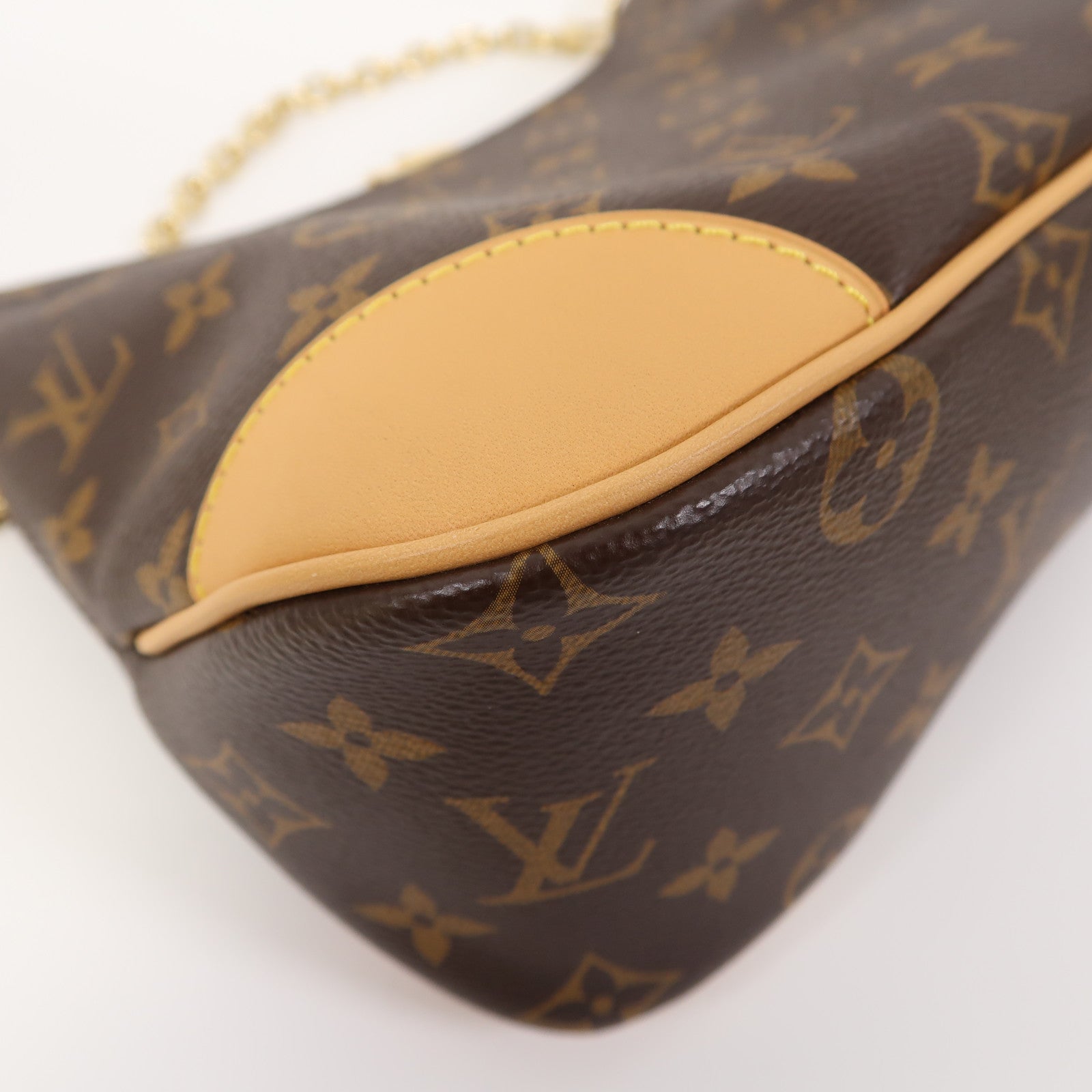 LOUIS VUITTON Monogram Boulogne金扣肩背袋啡色