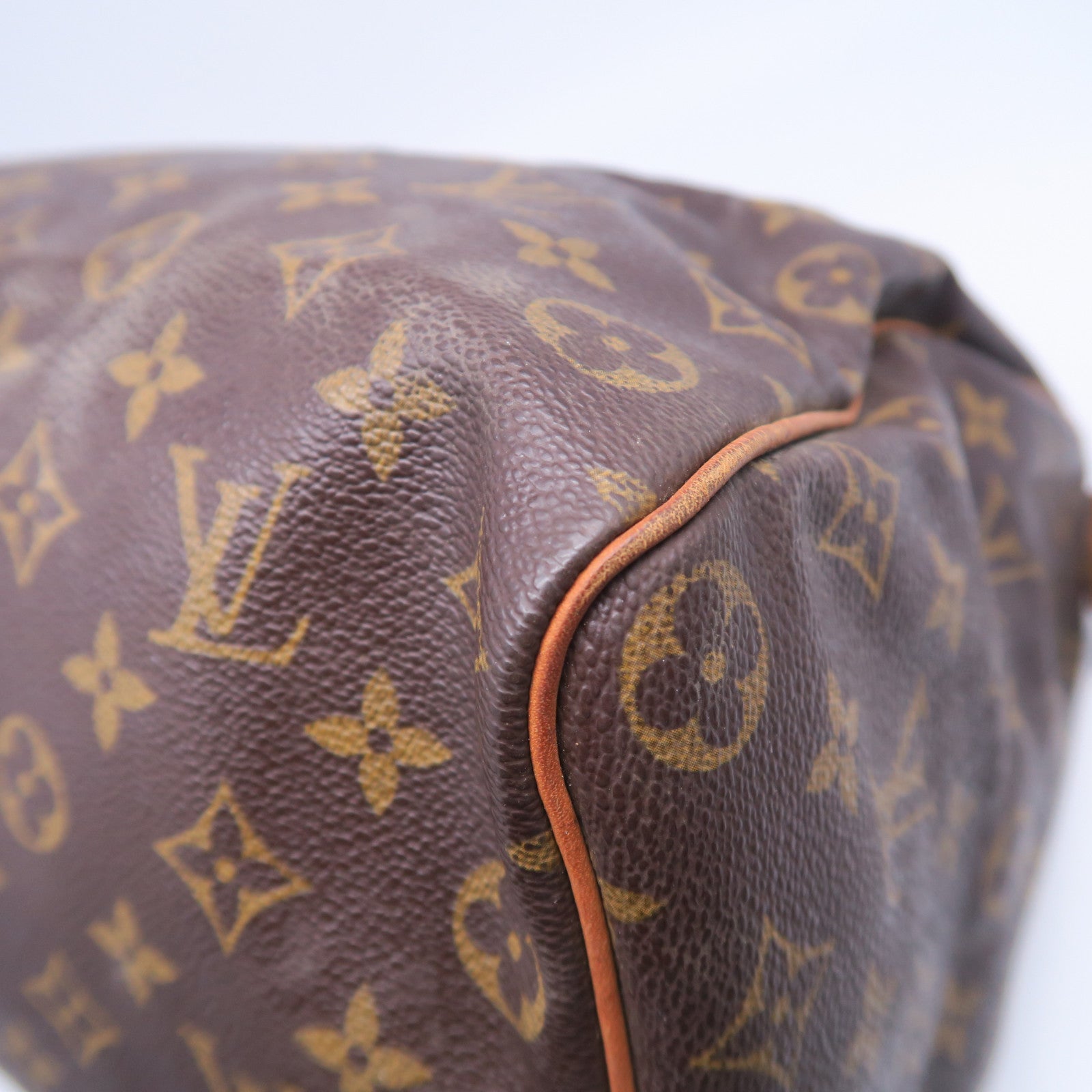 LOUIS VUITTON 【激減優惠】Monogram Speedy 35金扣手挽袋啡色